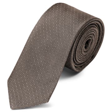 Beige Polka Dot Silk 6cm Tie Beige Polka Dot Silk 6cm Tie