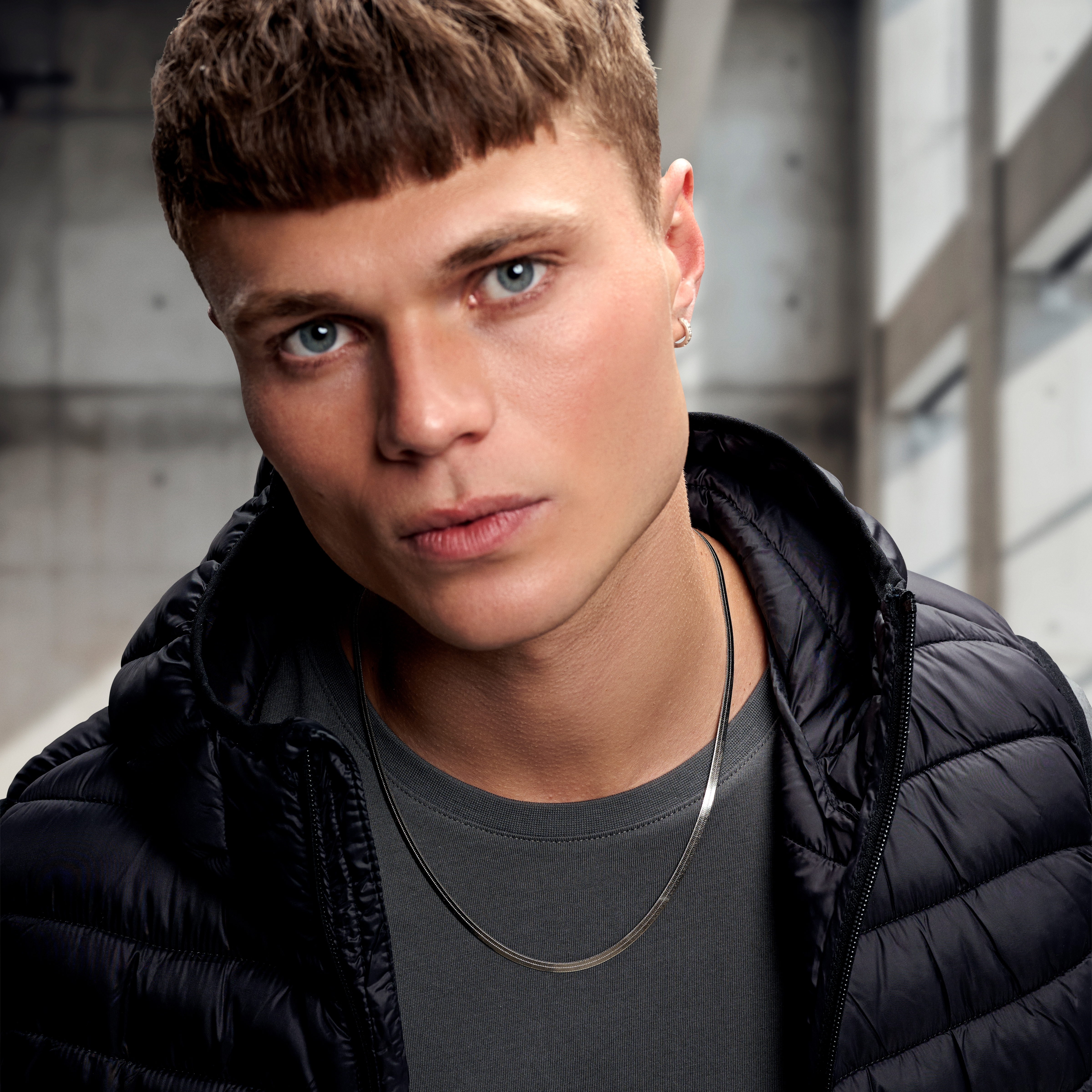 Argentia | 925s | 4mm Rhodium-Plated Sterling Silver Herringbone Chain Necklace - 5