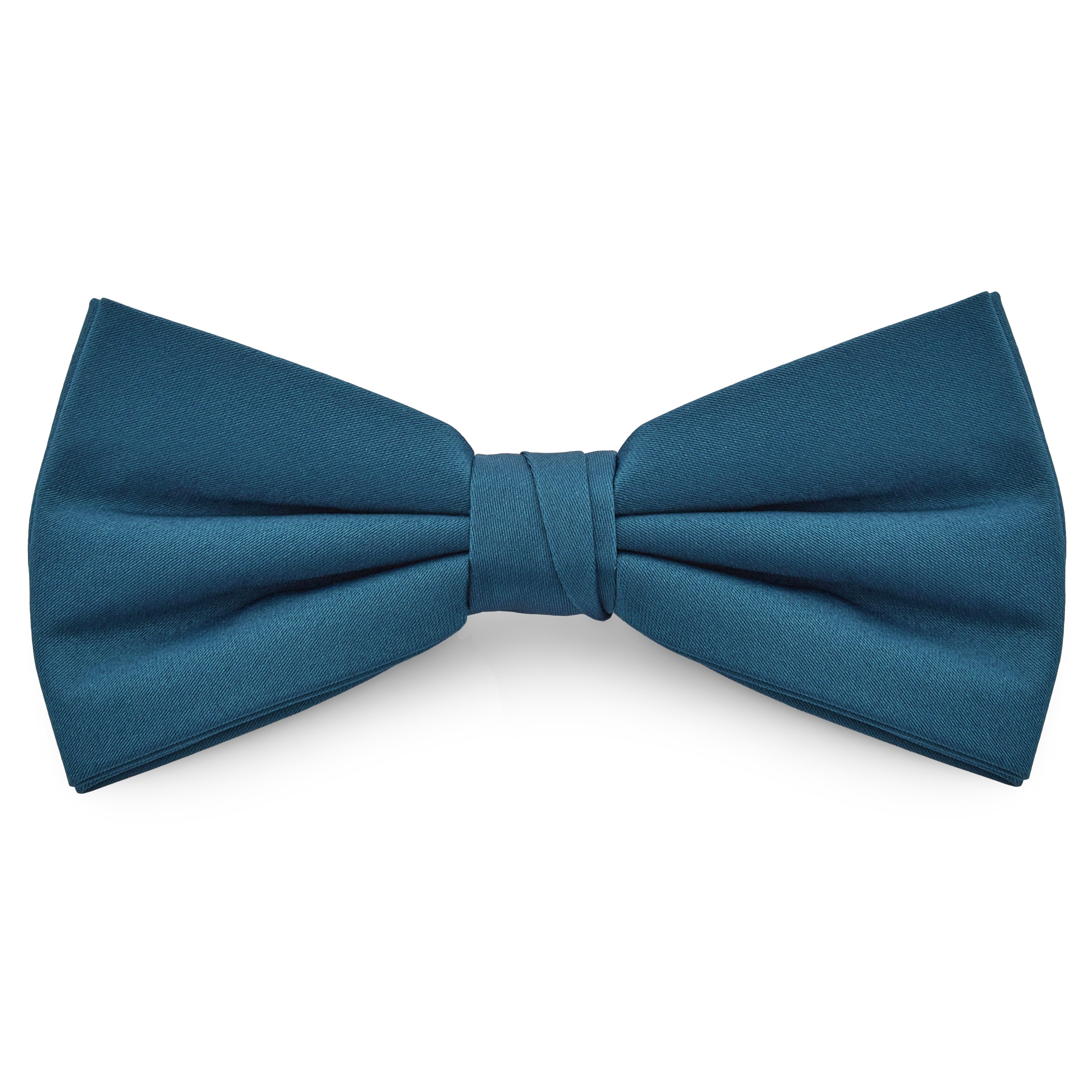 Set de papion pre-legat și batistă de buzunar albastru petrol - 2