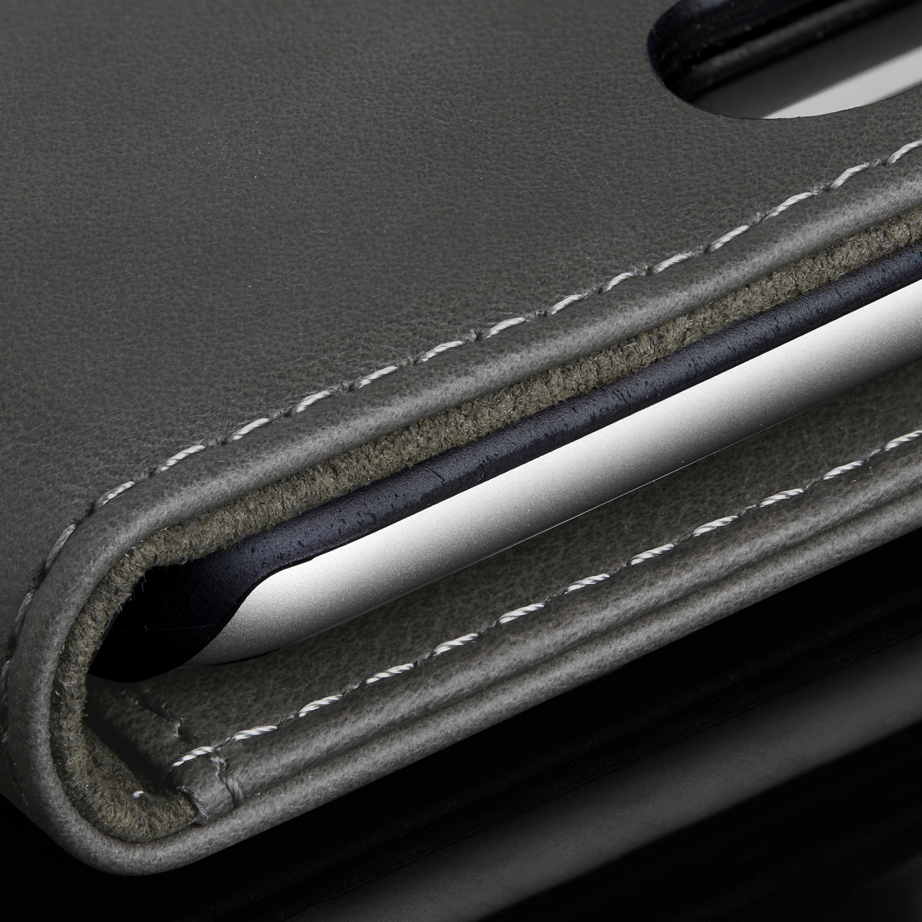 iPhone 7 Grey Leather Case - 5