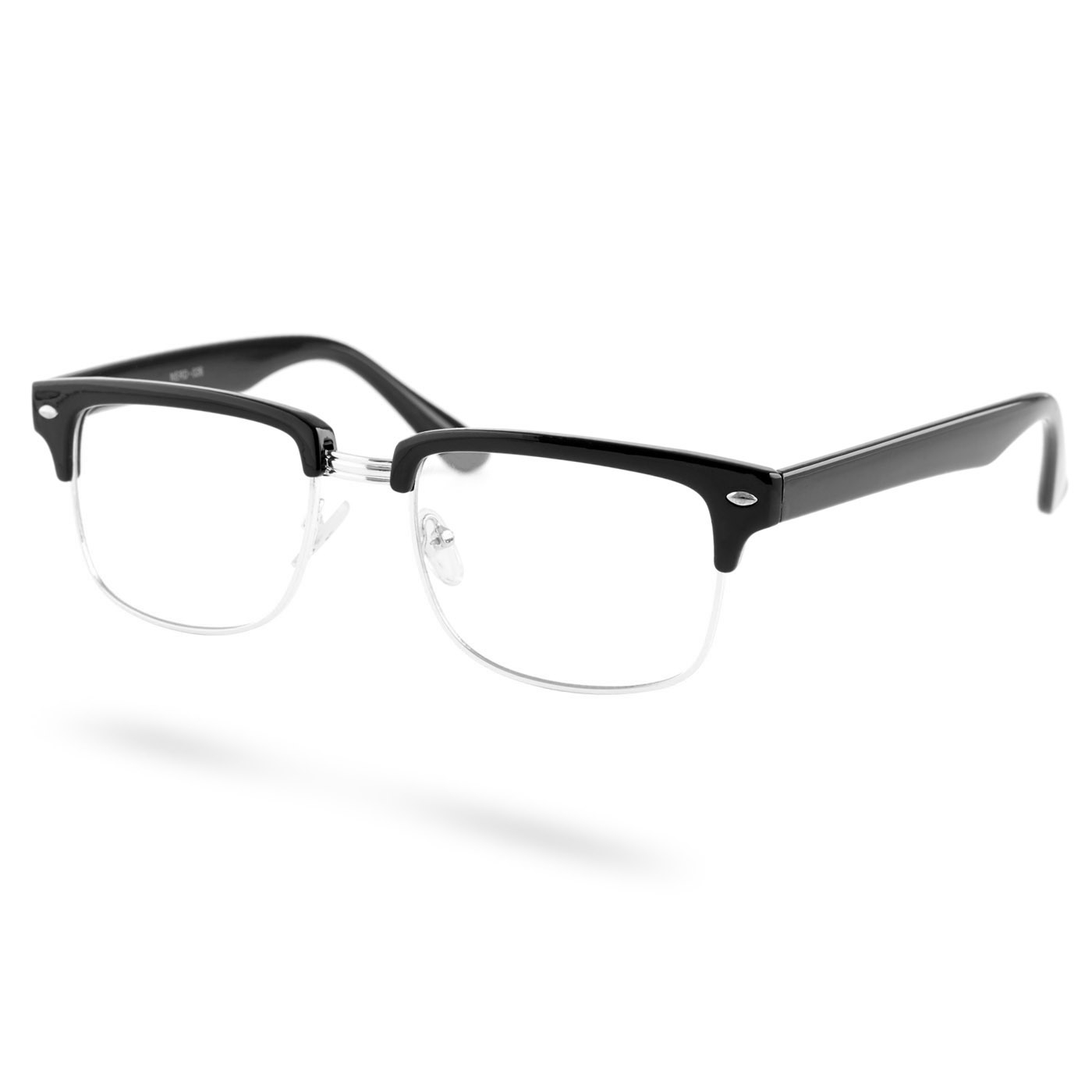 Hopea & Musta kirkkaat vintage lasit - 2