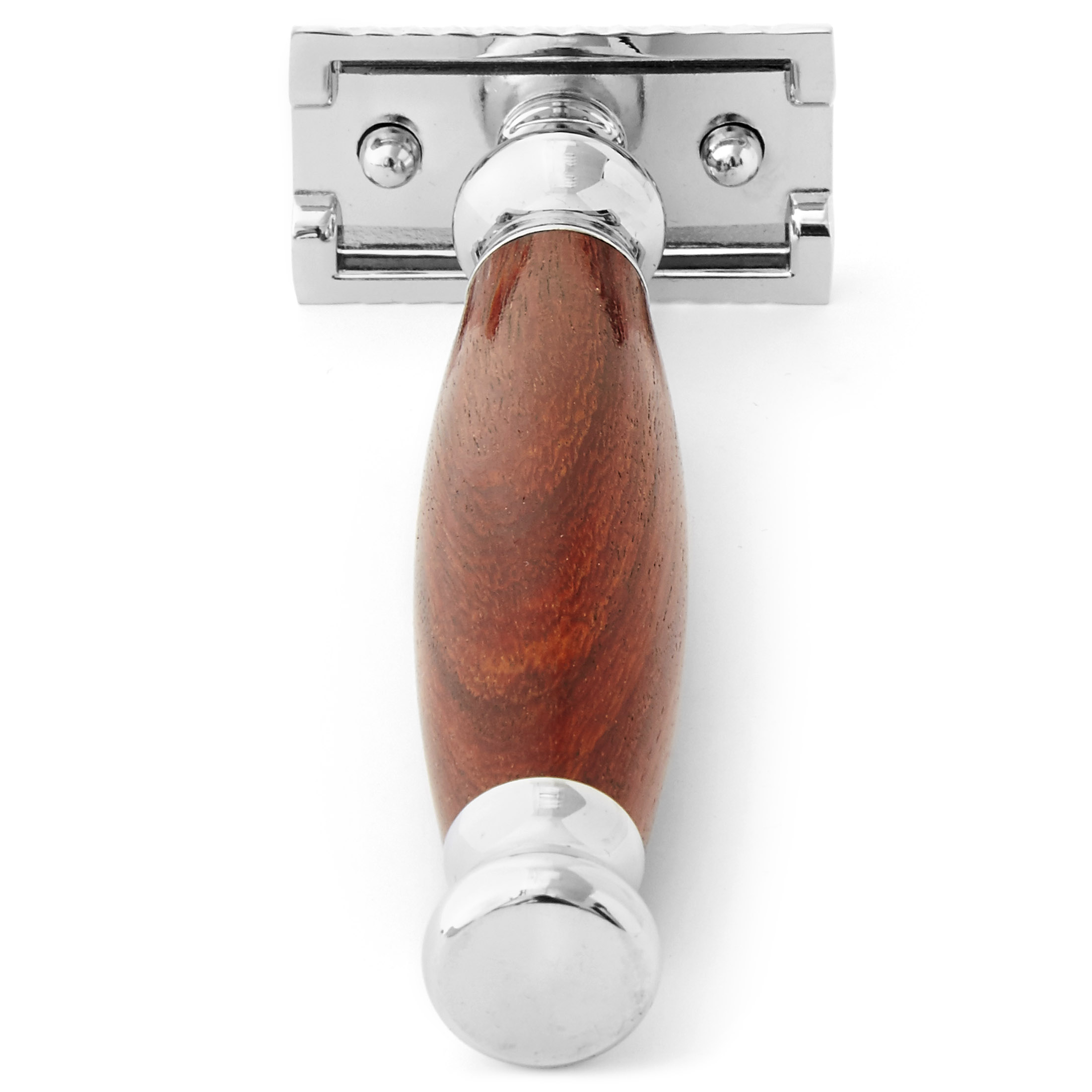 Mahagoniholz ​​Doppelklingen Rasierhobel - 4