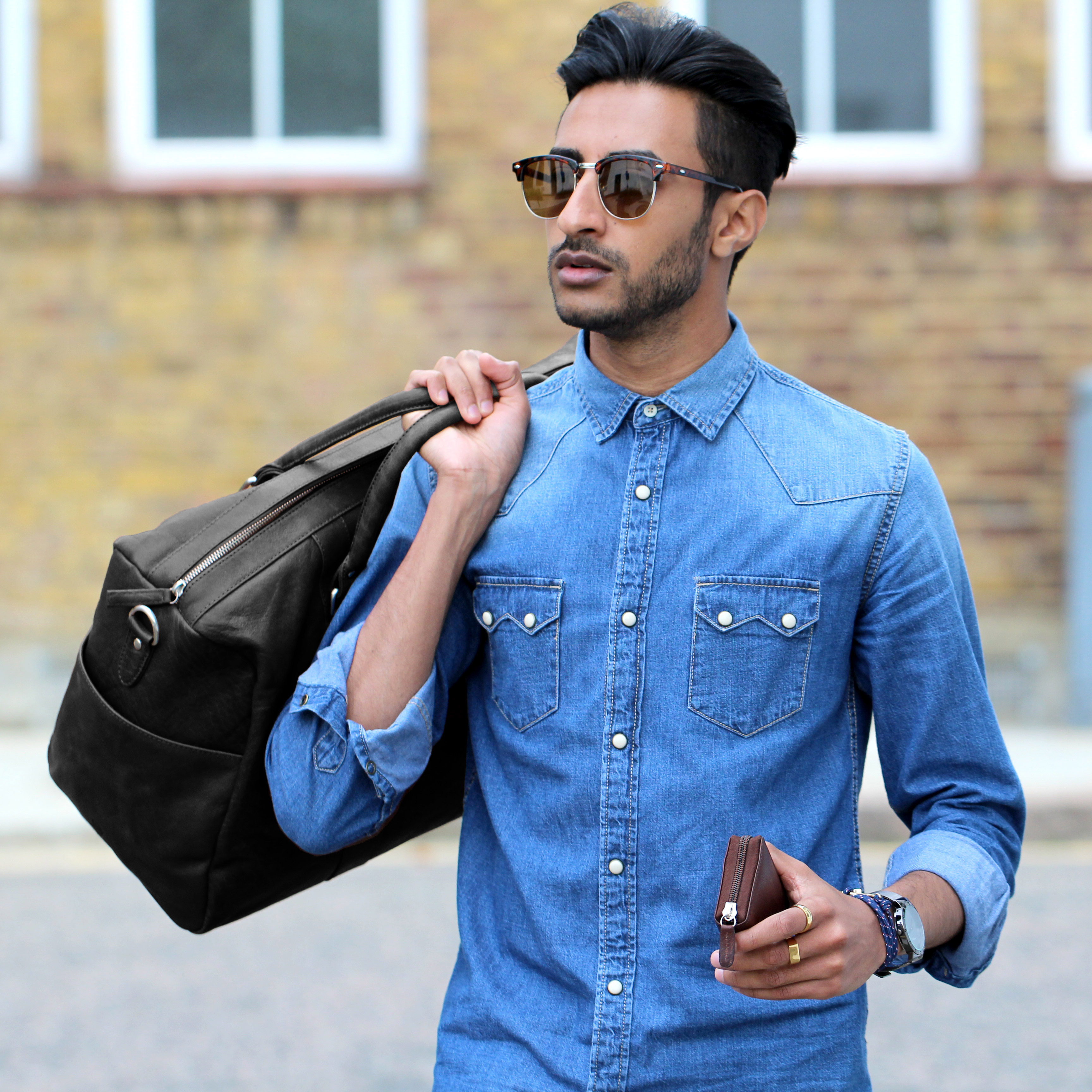 Bolsa de viaje negra California - 4