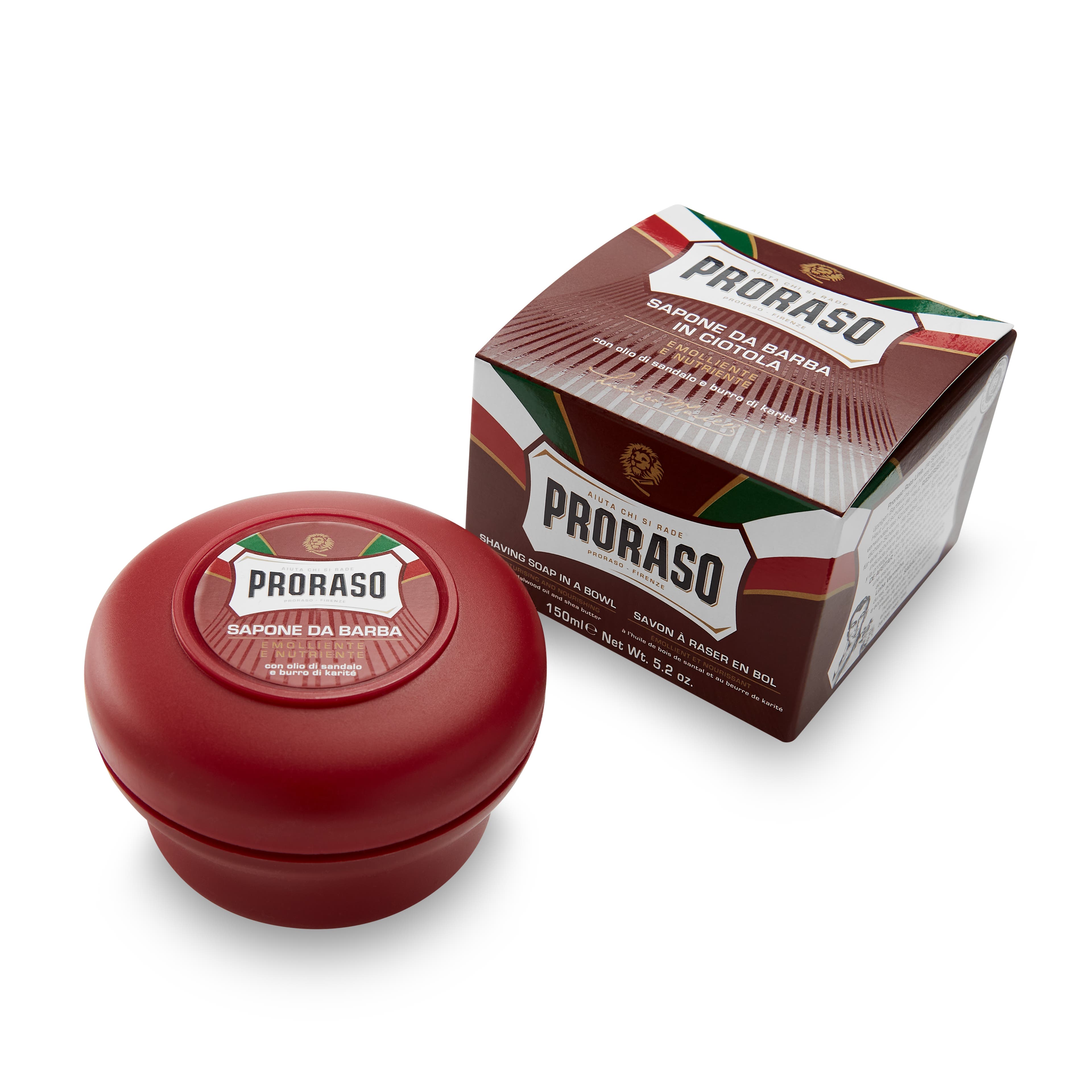 Proraso szantálfa és sheavaj borotvaszappan 150 ml-es tégelyben