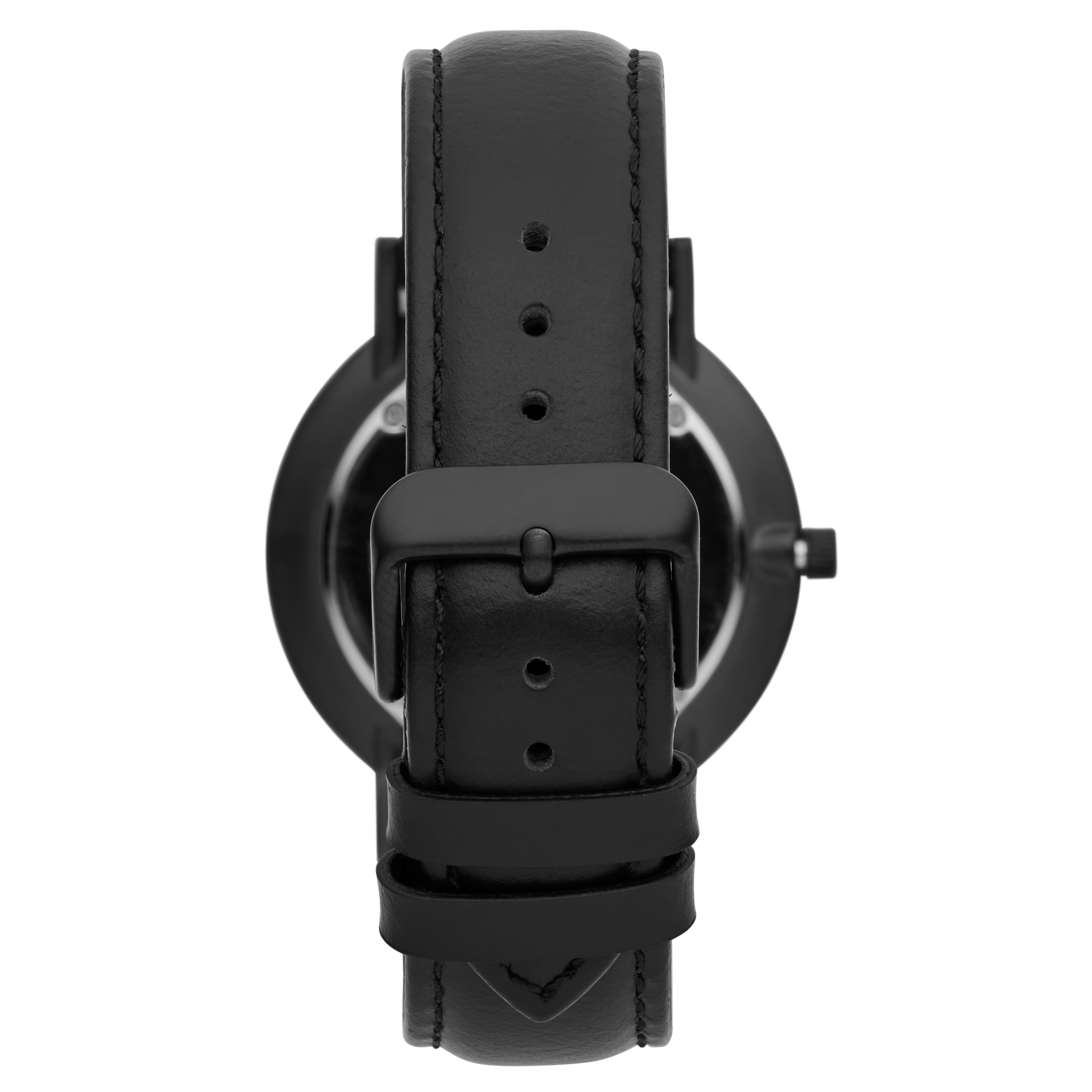 Moment | Black Minimalist Dress Watch With Black Dial