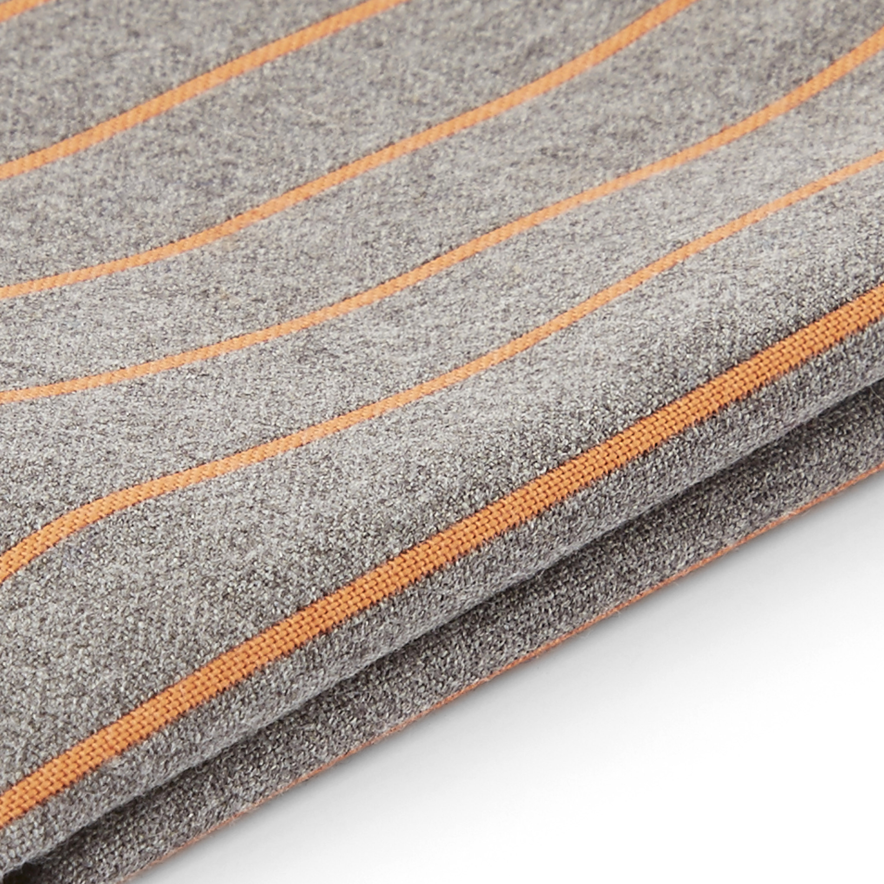 Кърпичка за сако в сиво и оранжево - 2