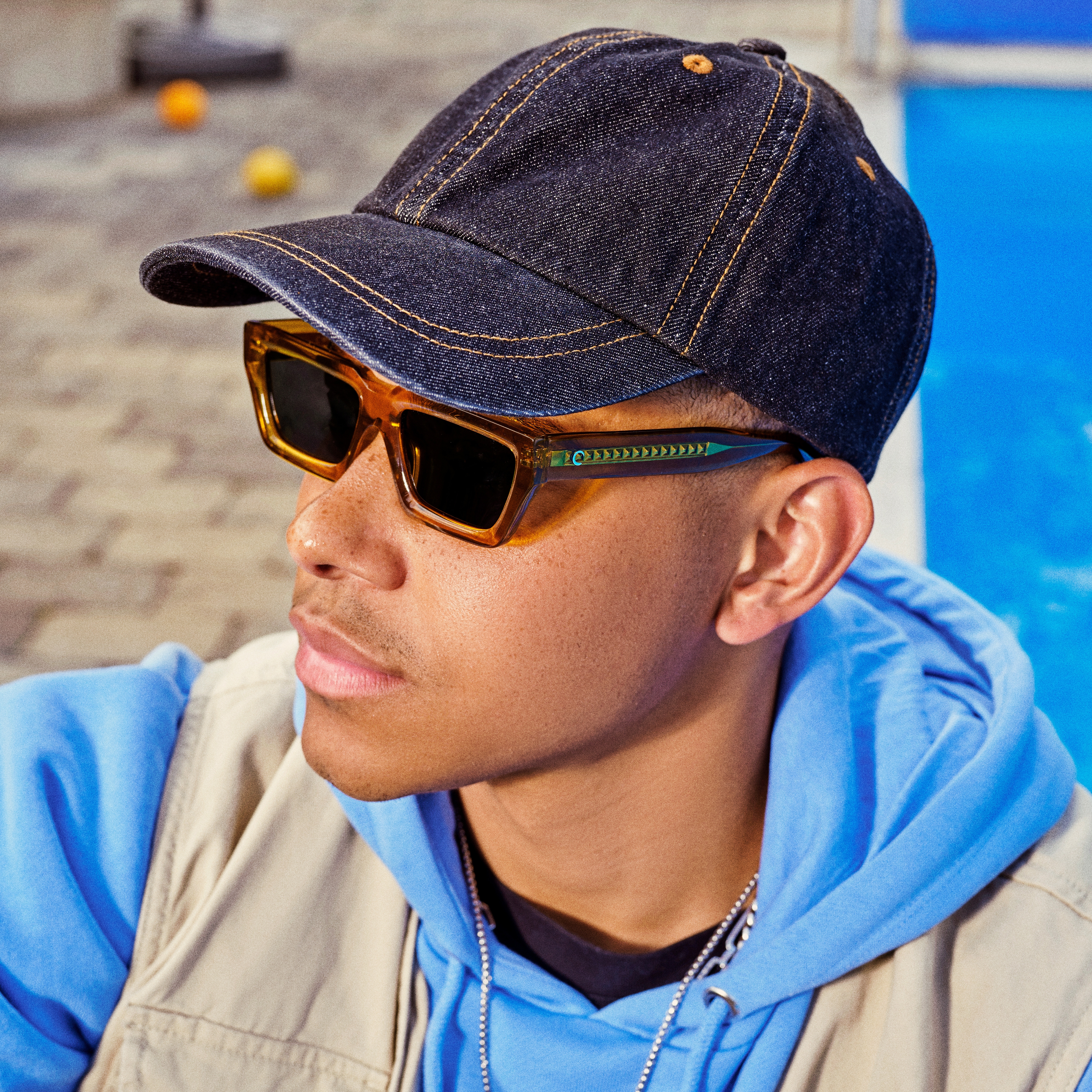 Lacuna | Donker Gewassen Denim Baseball Cap - 2