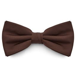 Dark Brown Basic Pre-Tied Bow Tie