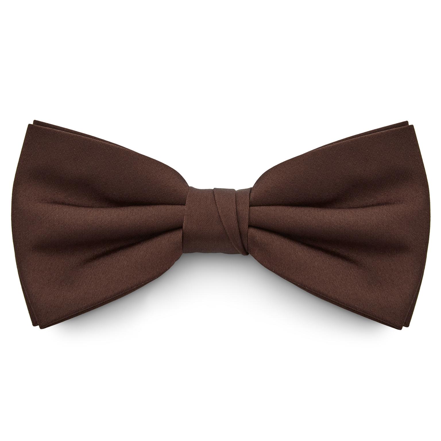 Dark Brown Basic Pre-Tied Bow Tie Dark Brown Basic Pre-Tied Bow Tie