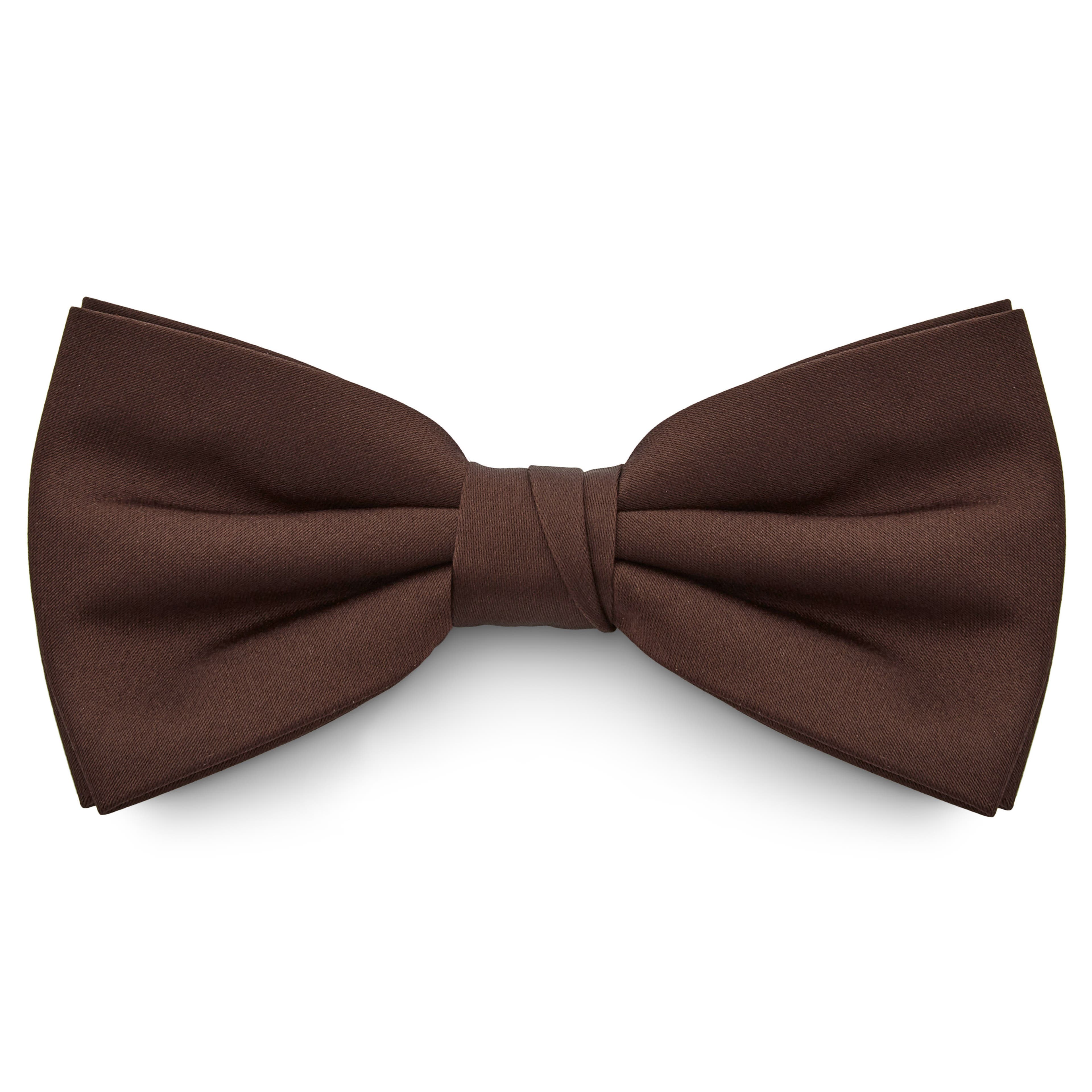 Dark Brown Basic Pre-Tied Bow Tie