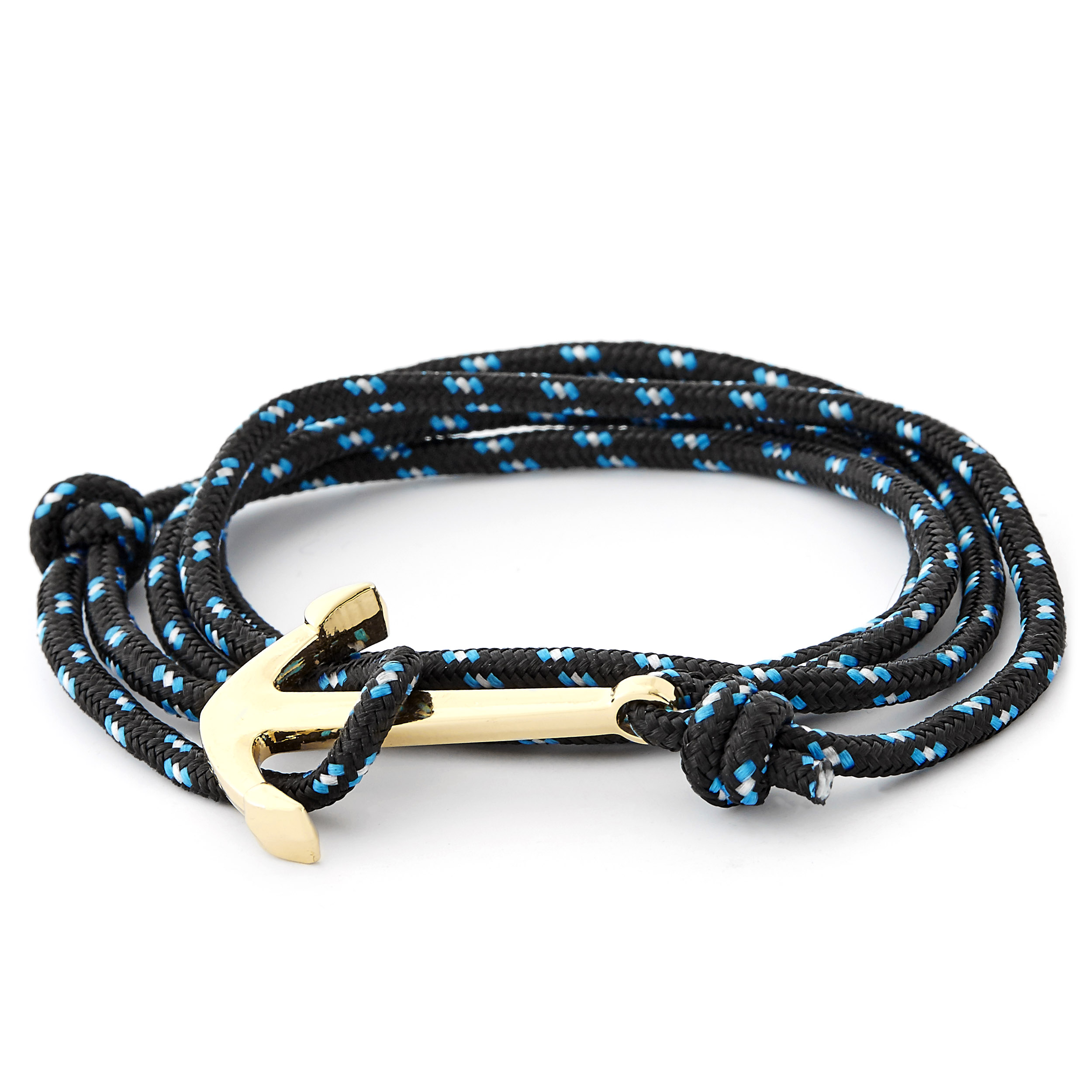 Nautical Black Nautical Whale Tail Bracelet Brass 002 handmade for $ 28.00