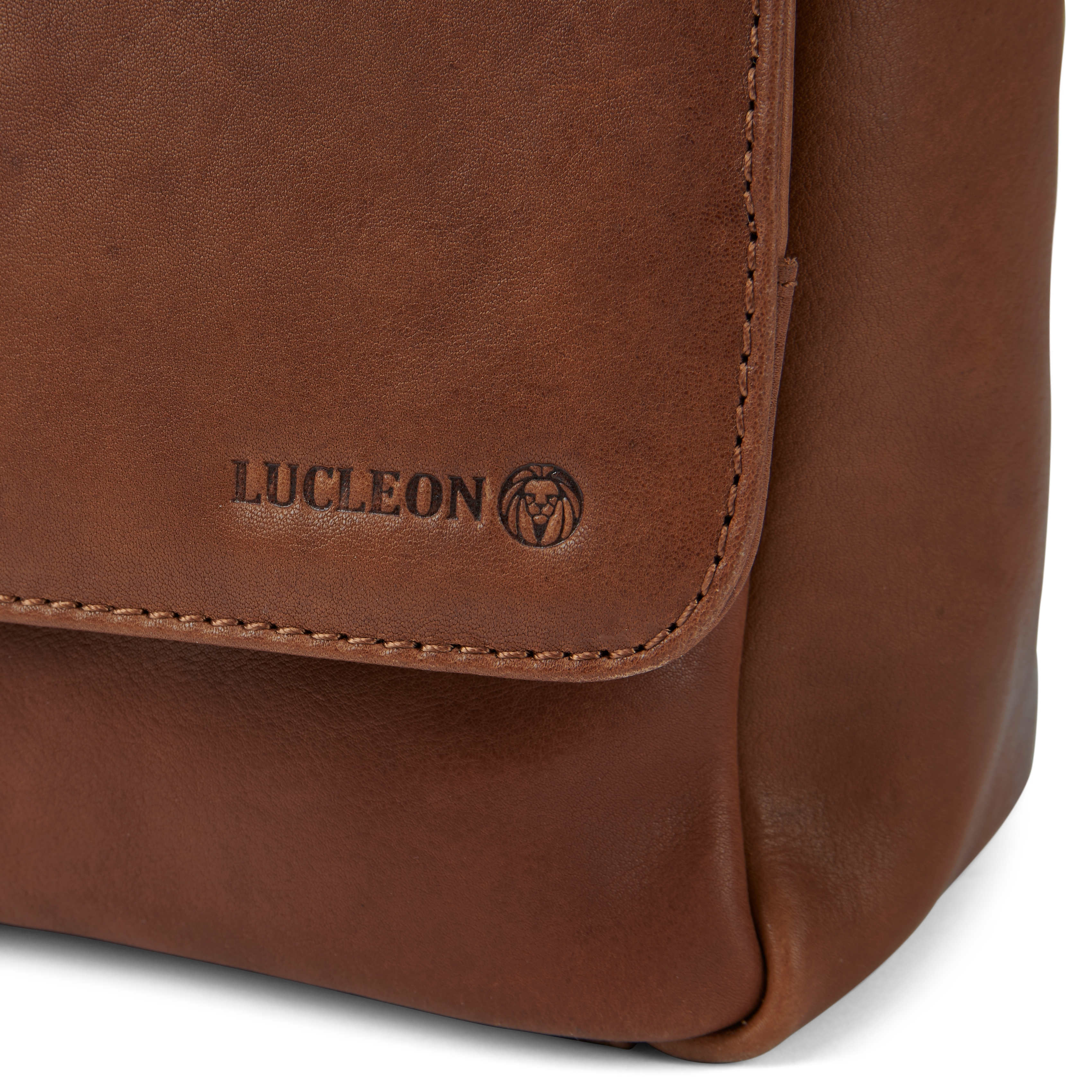 Sac à bandoulière en cuir beige Cambodia - 6