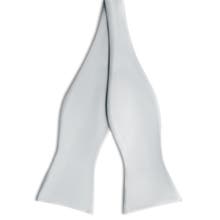 Nœuds papillon gris à nouer soi-même