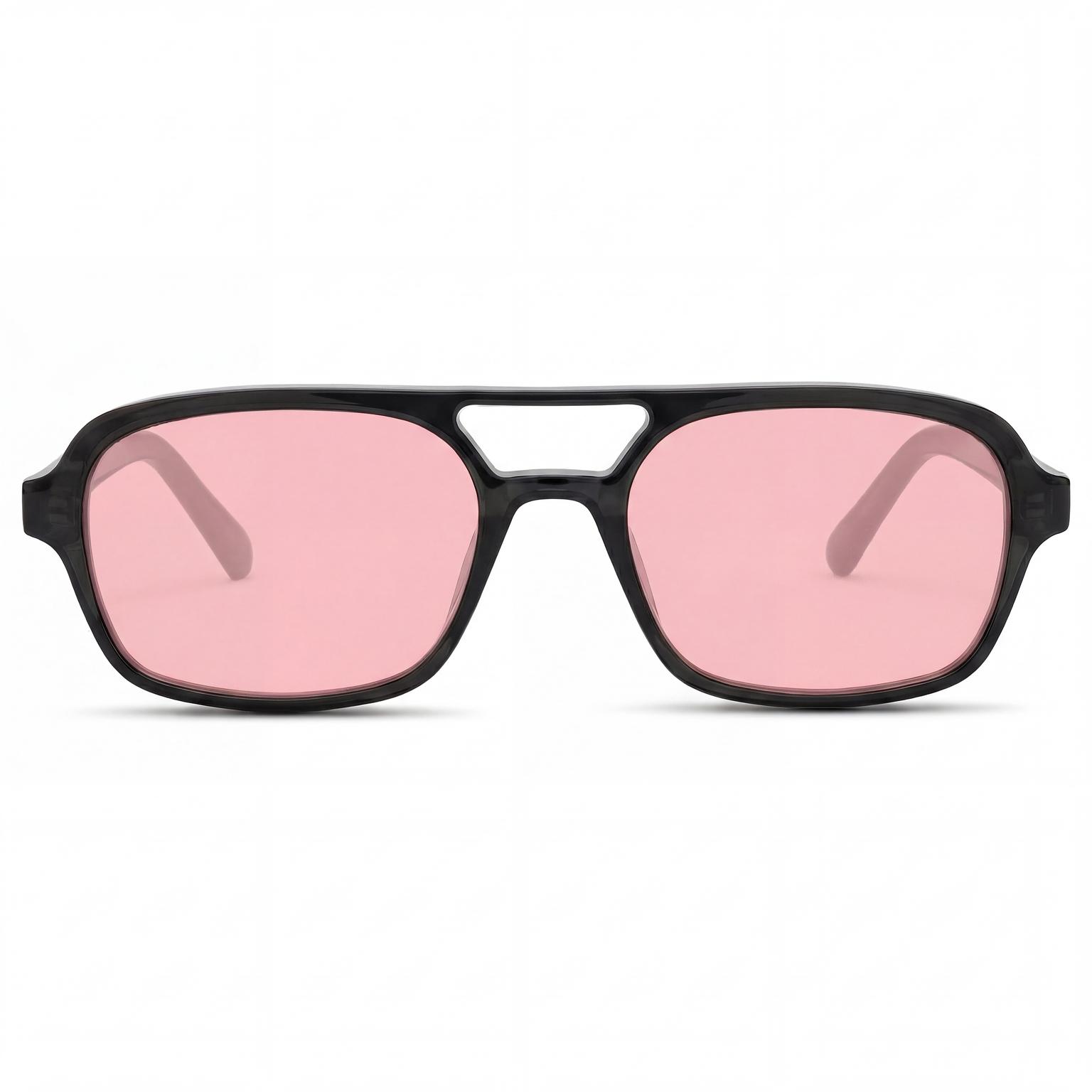 Spectrum | Smoky Black & Pink Aviator Sunglasses Spectrum | Smoky Black & Pink Aviator Sunglasses