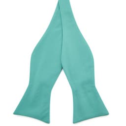 Turquoise Blue Basic Self-Tie Bow Tie