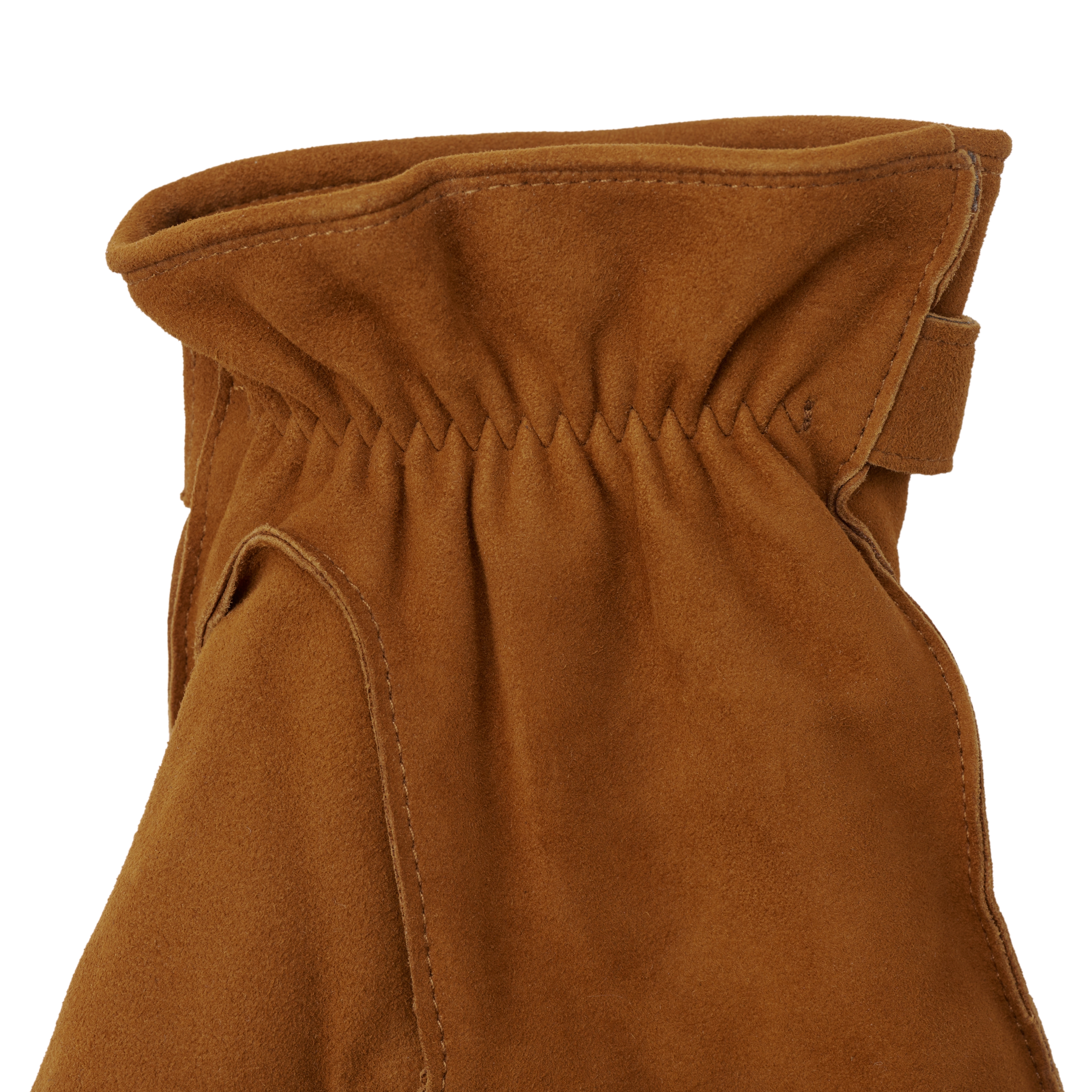 Guantes de Piel Color Canela con Hebilla - 5