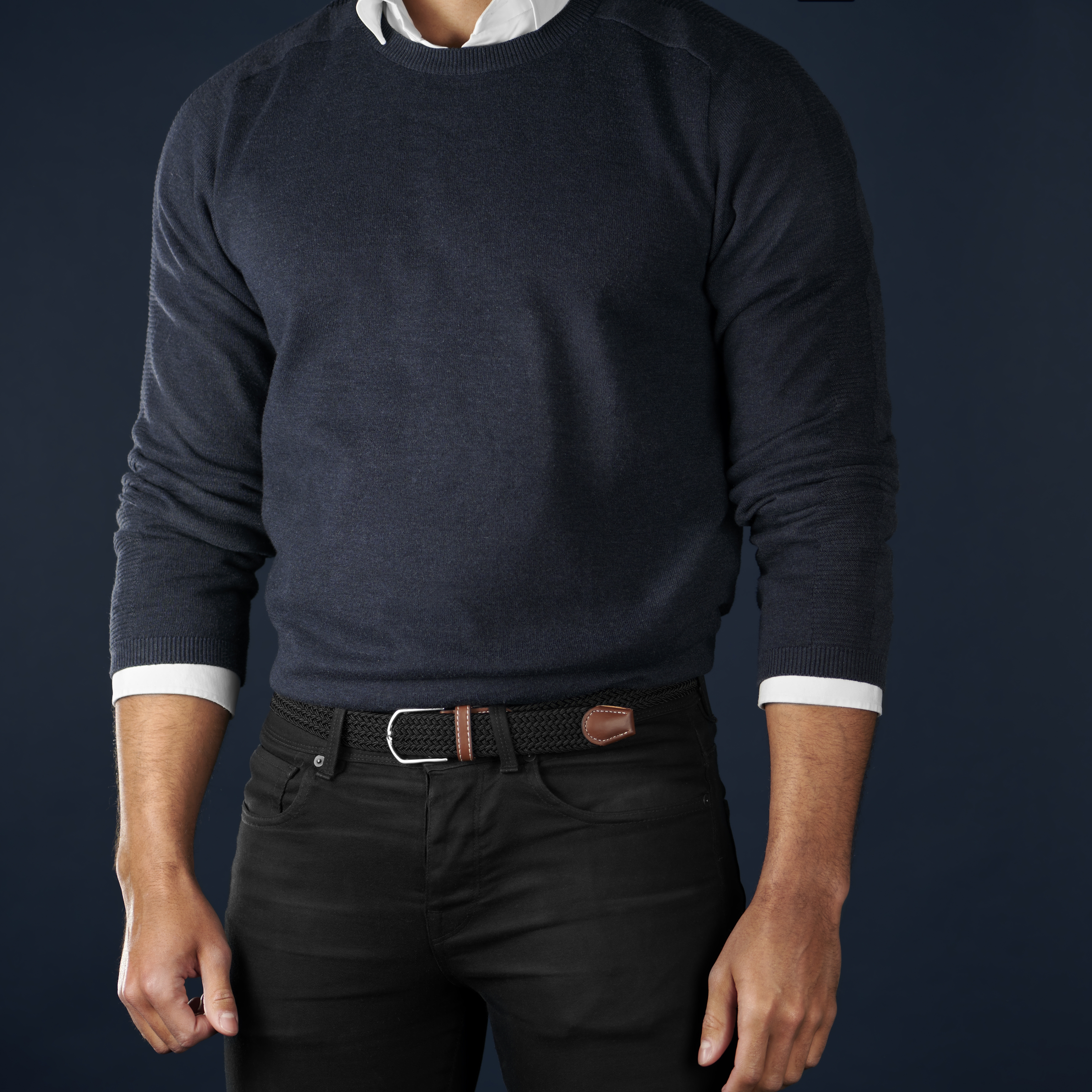 XL černý elastický opasek - 4