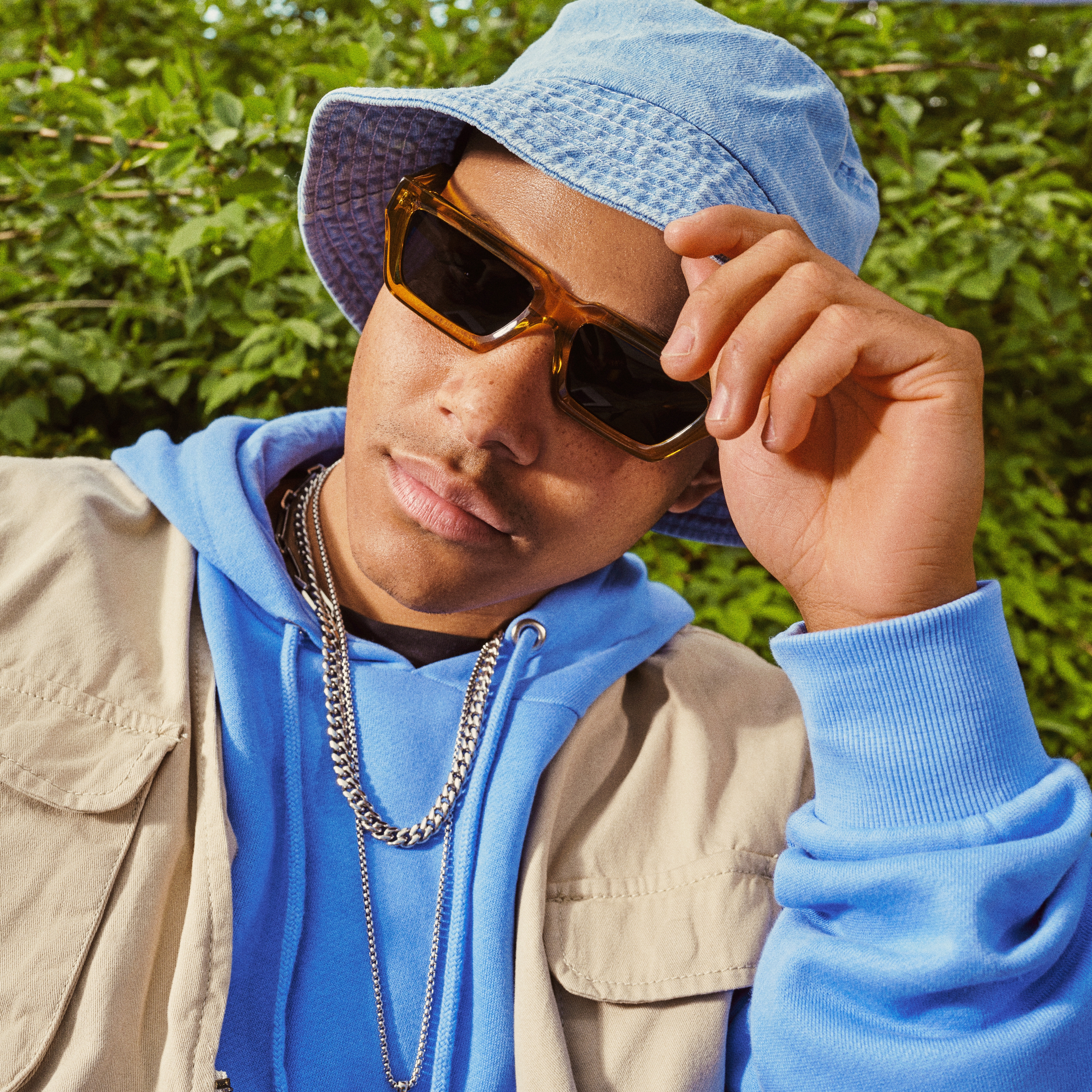 Lacuna | Light Wash Denim Bucket Hat - 4