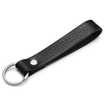 Black Full-Grain Leather Keychain Black Full-Grain Leather Keychain
