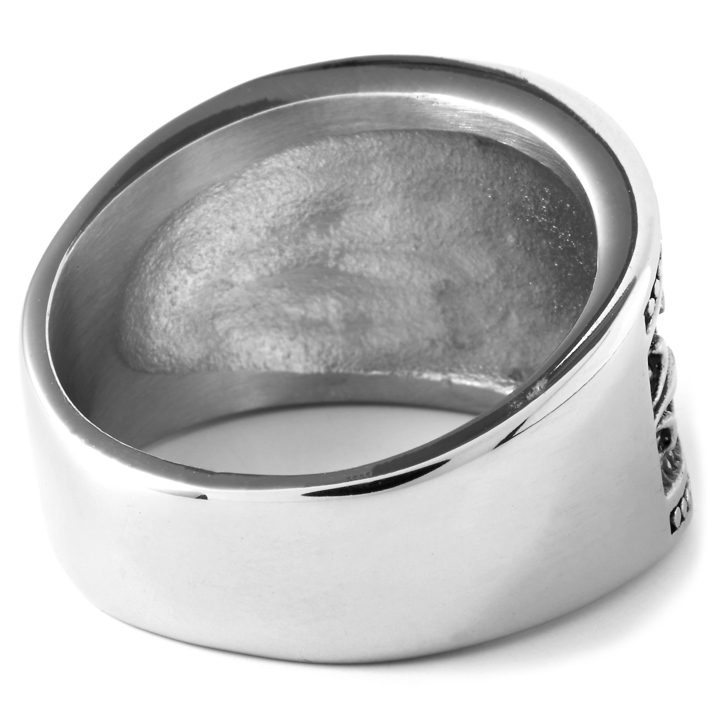 Steel Fleur-De-Lys Ring - 2