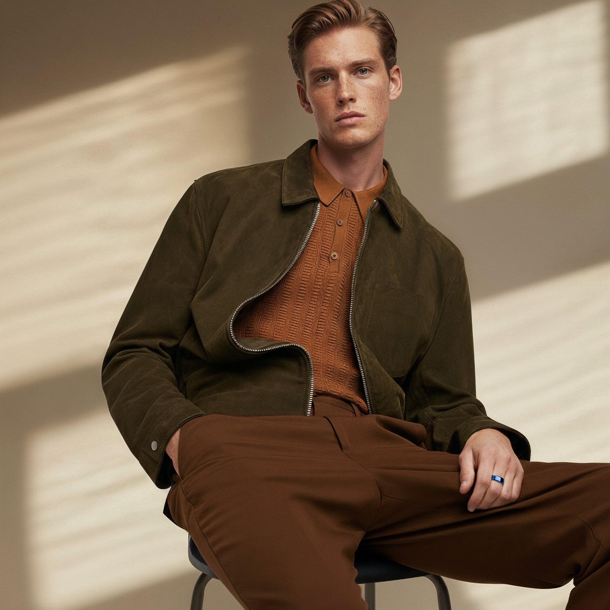 Ferrum | 6 mm D-förmiger Ring aus poliertem blauem Edelstahl - 3