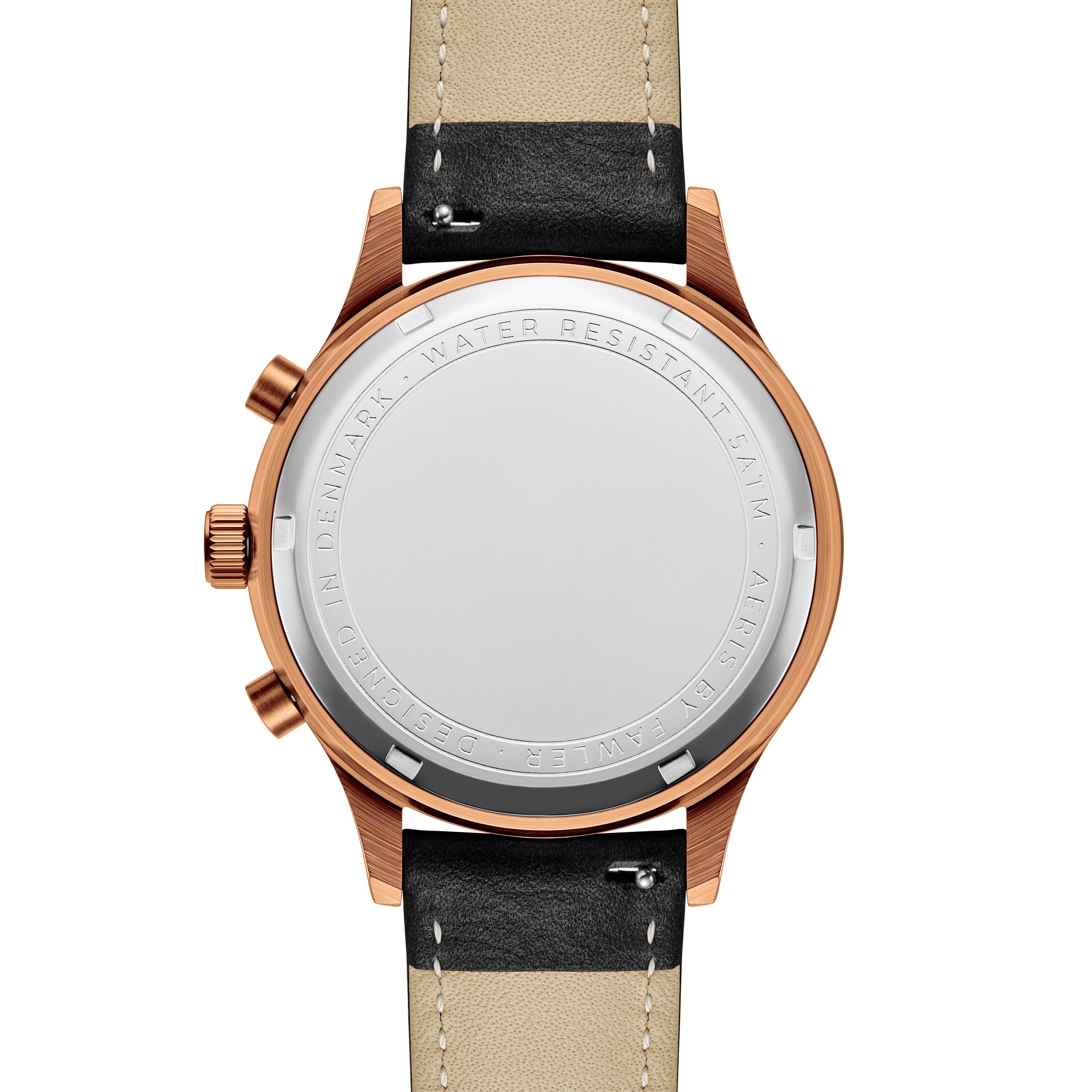 Aeris | Black Brass Chronograph Watch - 4