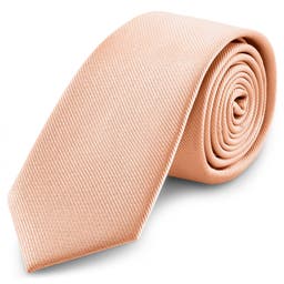 Cravate en gros-grain rose de 8 cm