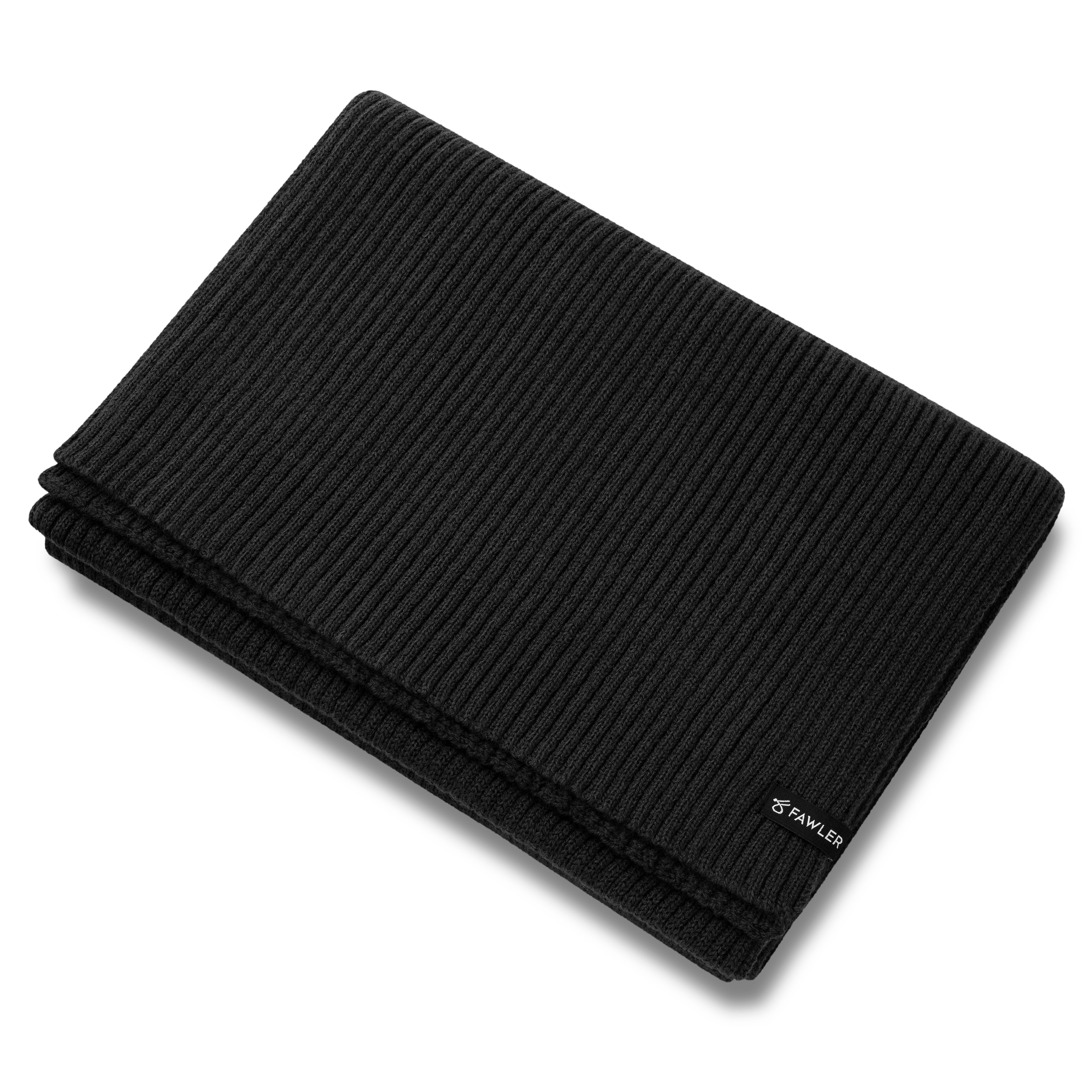 Arctic | Zwarte Geribde Sjaal van Wolmix - 2