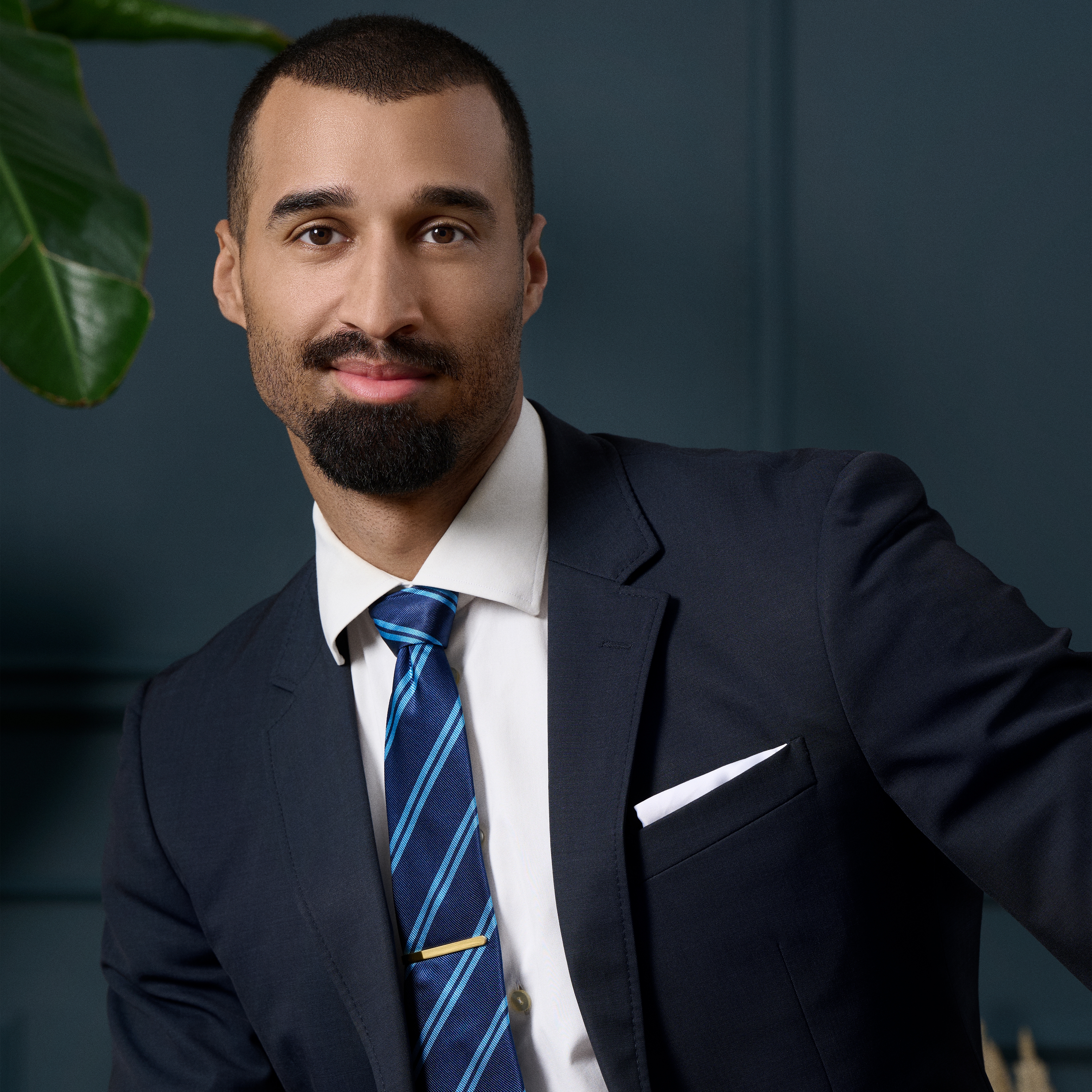 Matt gulltonet 5.5 cm avrundet slipsstang - 4