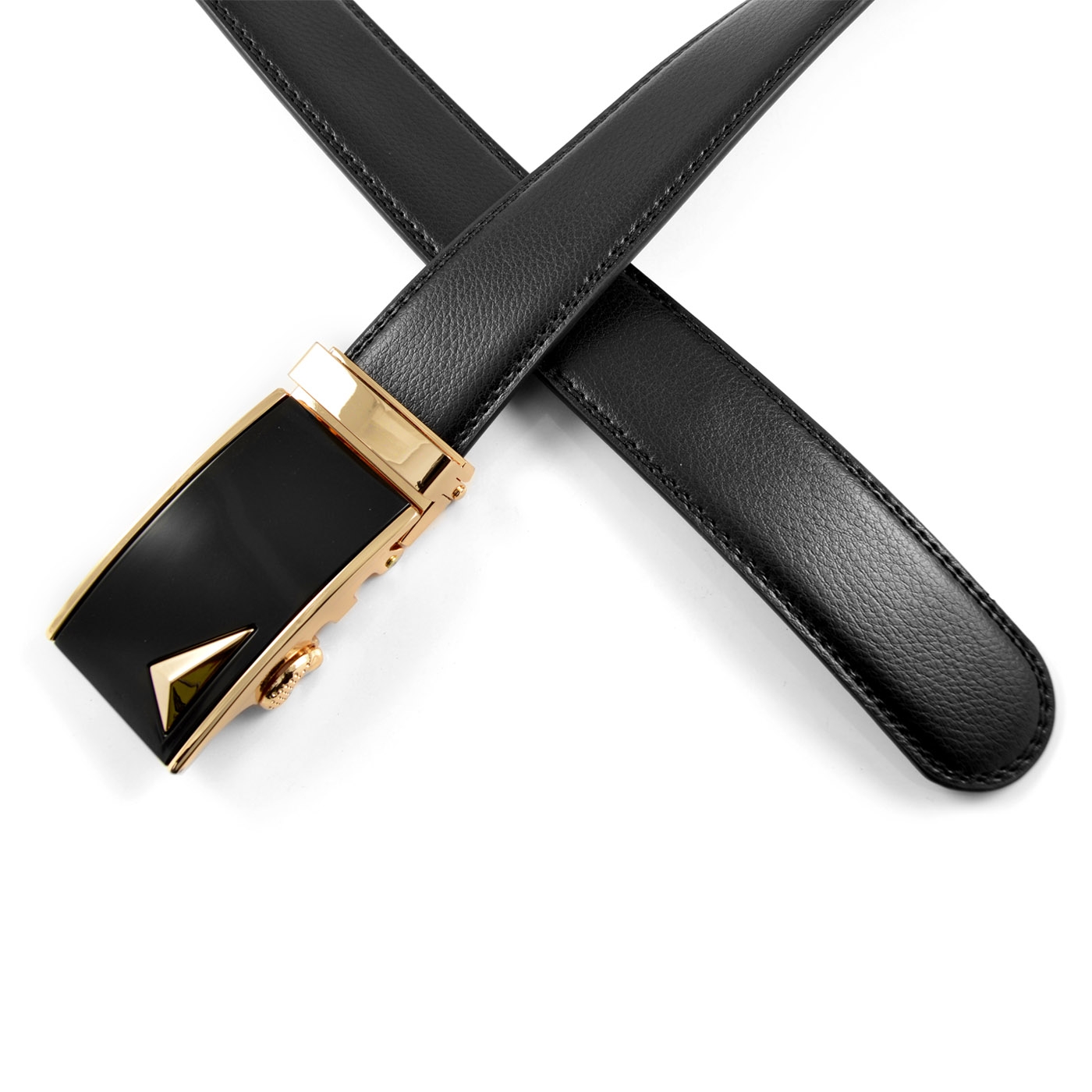 Svart & Guldfärgat Automatiskt Bälte - 2