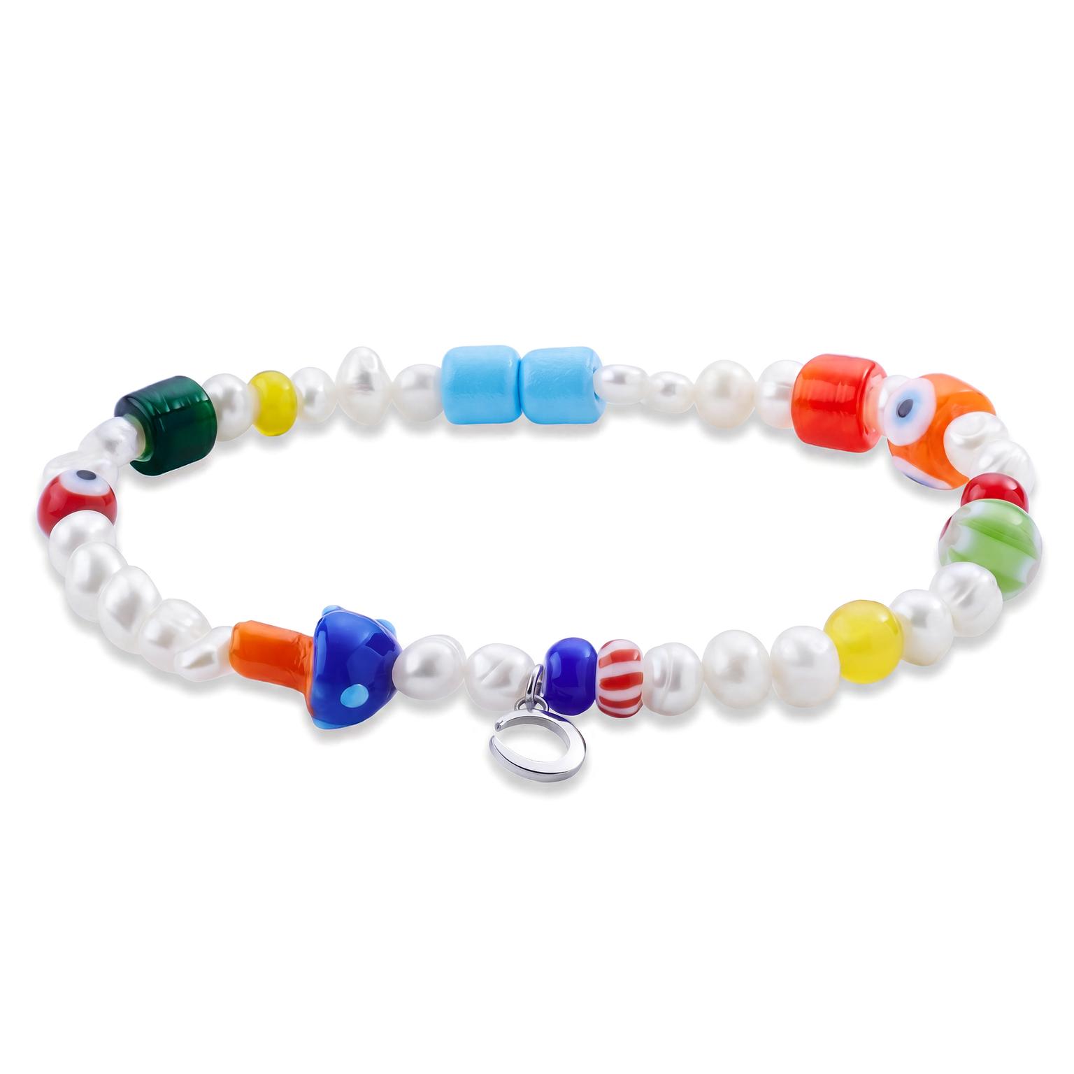 Pearlmania | Party Pop Multicolour βραχιόλι με μαργαριτάρια γλυκού νερού & γυάλινες χάντρες Pearlmania | Party Pop Multicolour βραχιόλι με μαργαριτάρια γλυκού νερού & γυάλινες χάντρες