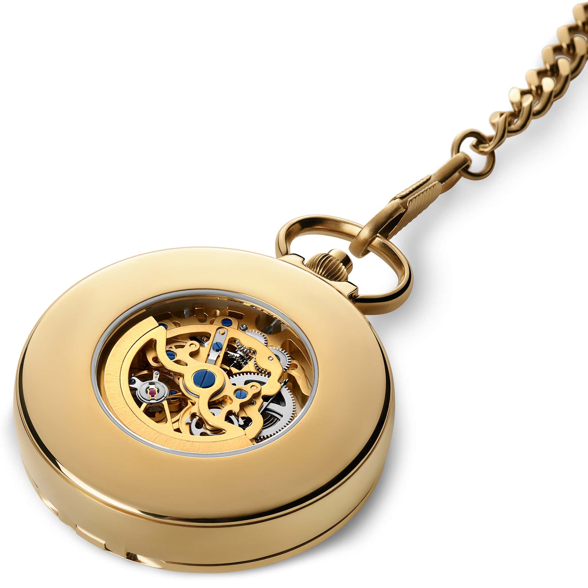 Easton GoldTone Automatic Pocket Watch In stock! Fawler