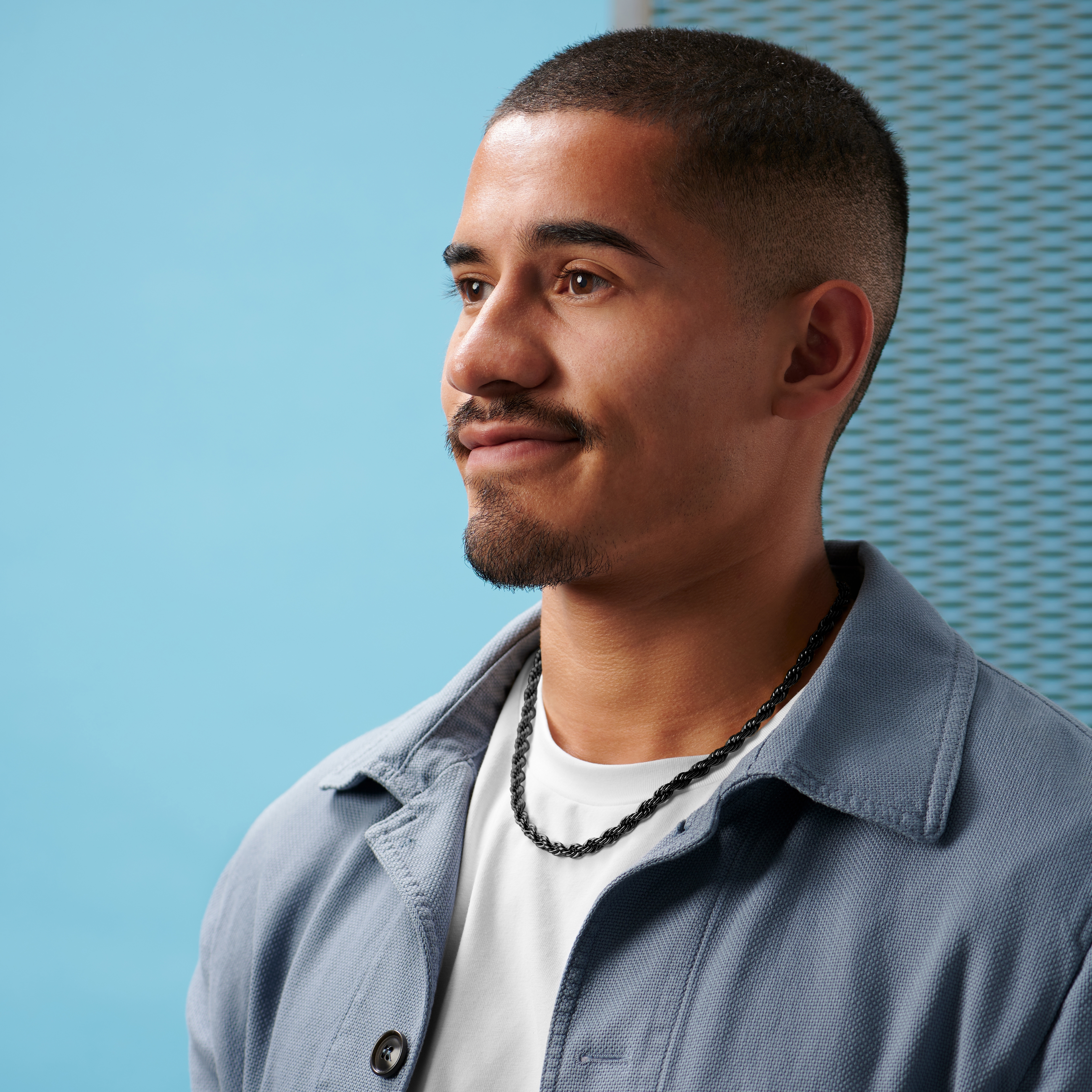 Amager | 6 mm Gunmetal Stainless Steel Rope Chain Necklace - 5