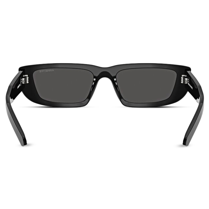 Schwarze dickrandige Wrap-Around-Sonnenbrille | Arnette 0AN4357 - 4
