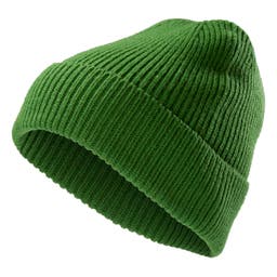 Montagna | Bright Green Chunky Knitted Rib Beanie