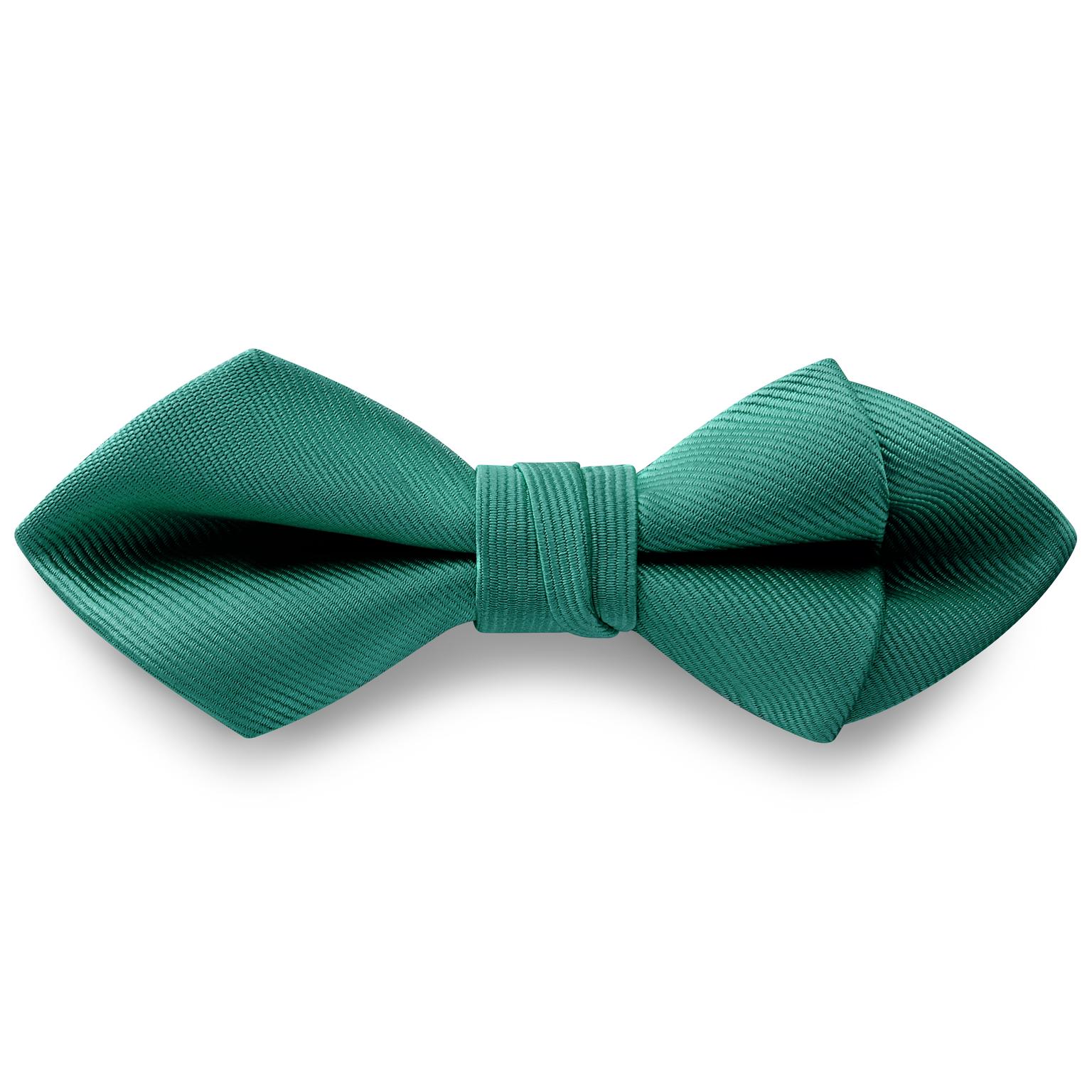Emeraldno zeleni predvezani rebrasti metuljček z diamantnimi konicami Emeraldno zeleni predvezani rebrasti metuljček z diamantnimi konicami