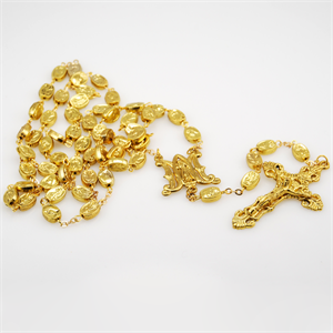 Bling Gold Rosary - Halskæde - 1