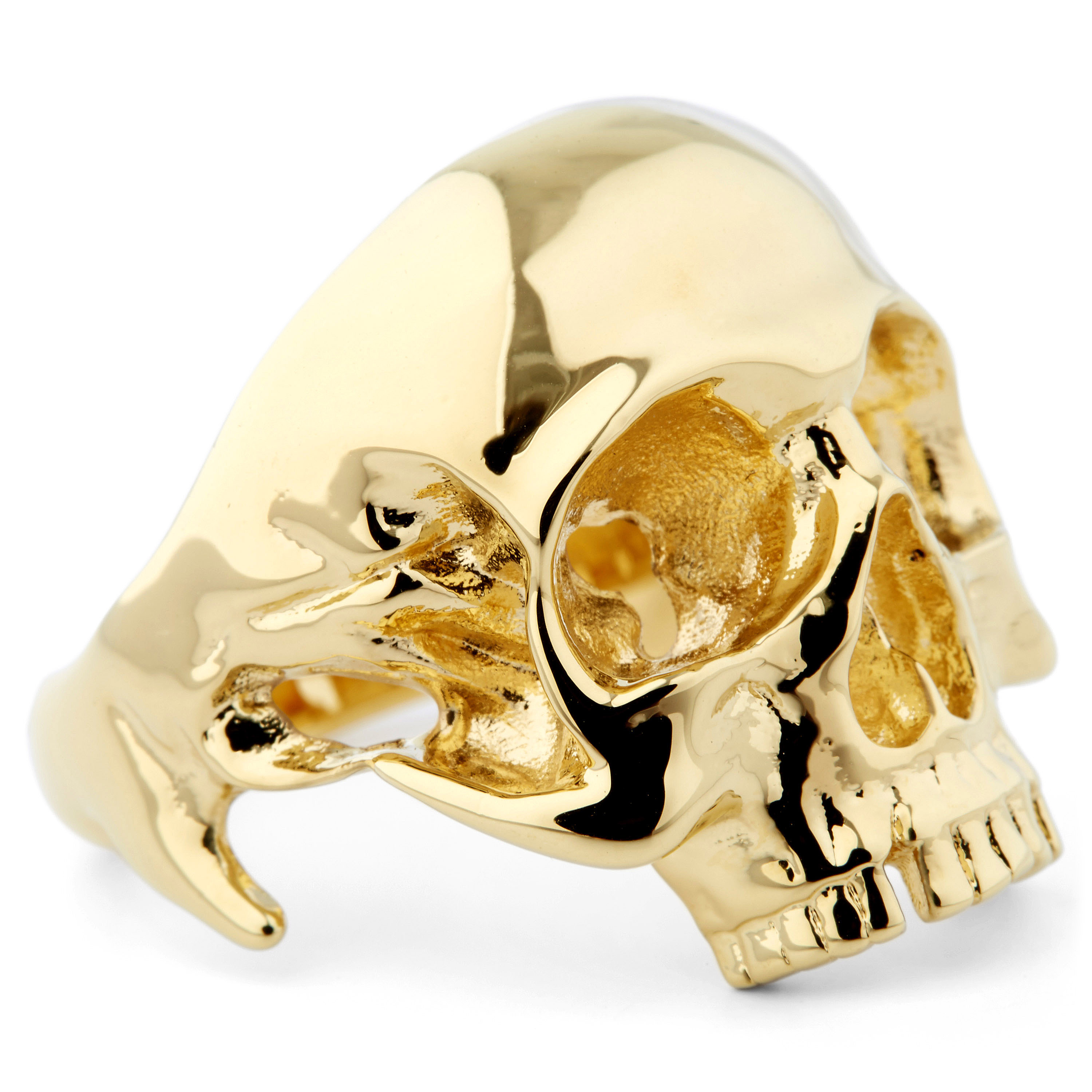 Vertex Skull 925s Gold Classic Ring - 2