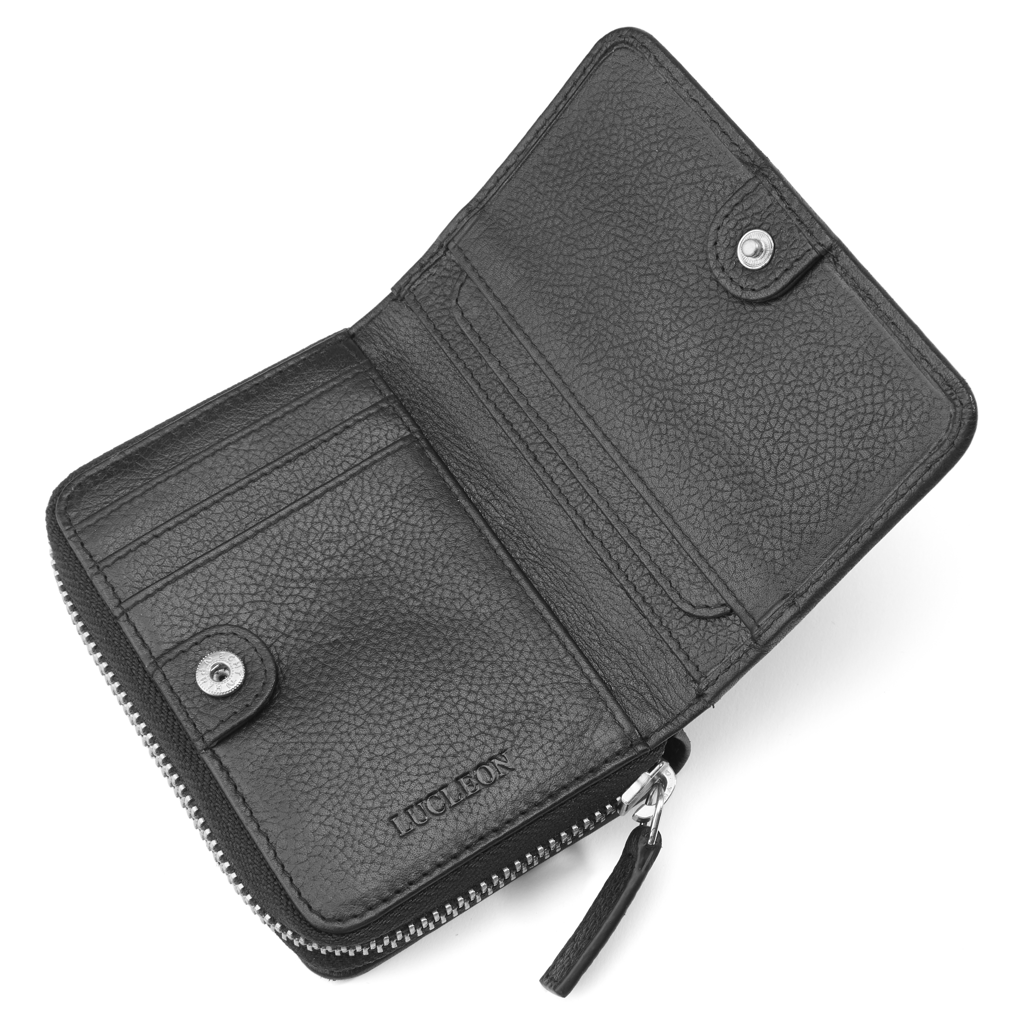 Cartera de cuero negro con bloqueo RFID Lorn - 7