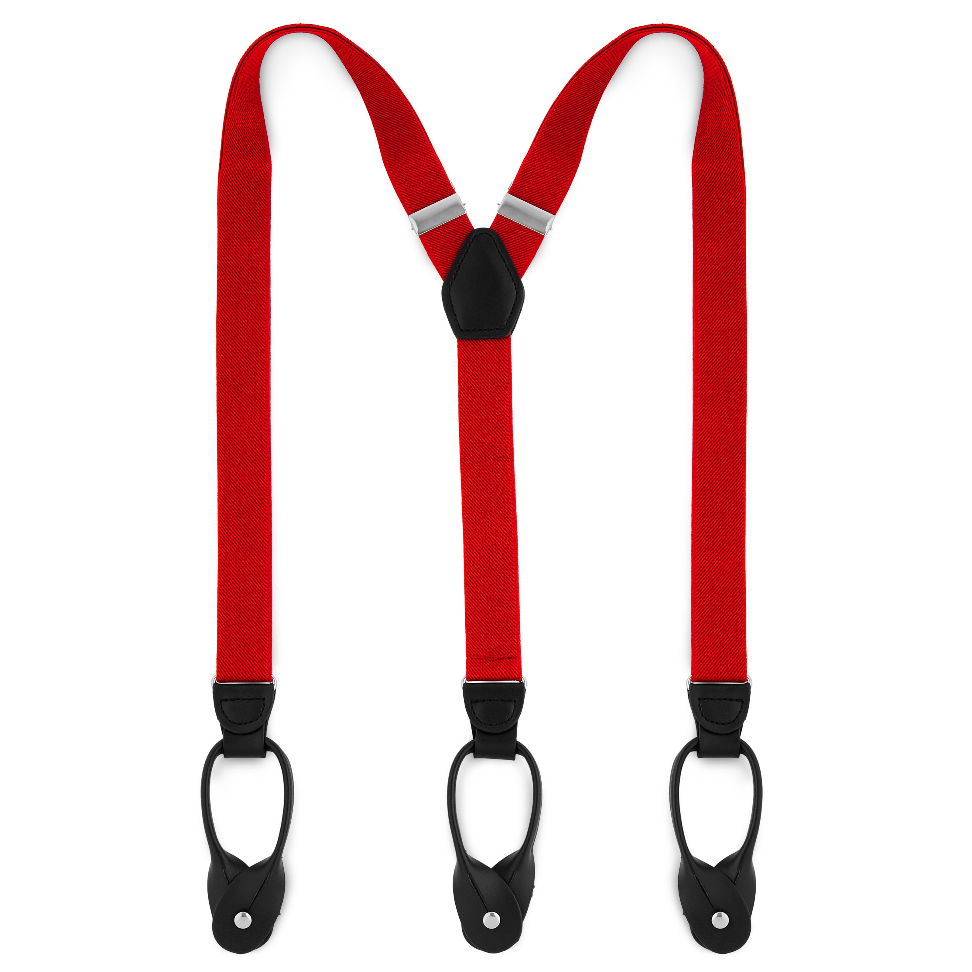 Buy MENDENG Men's suspenders button type 20mm narrow Y type