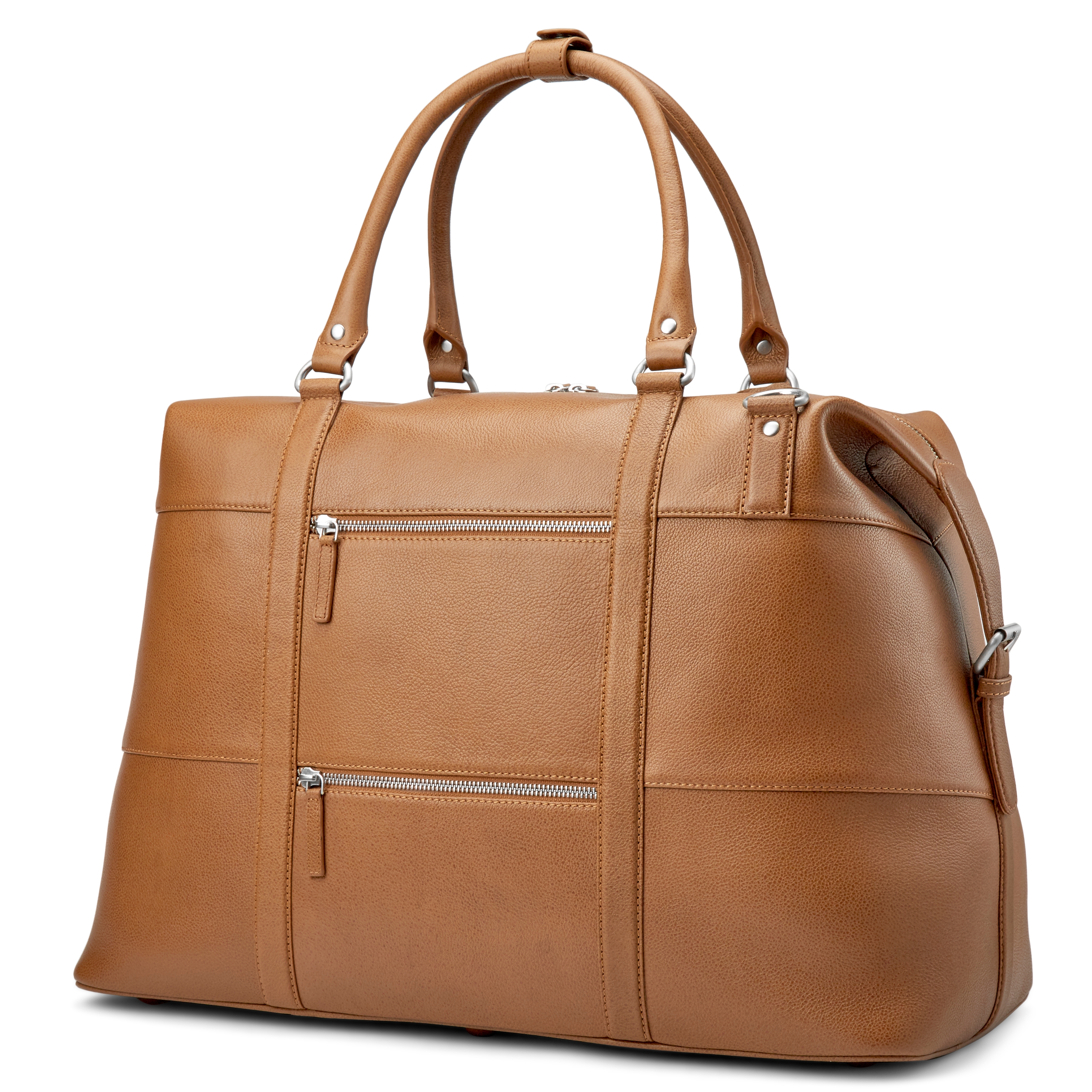 Sean pruun nahast nädalalõpu kott - 1