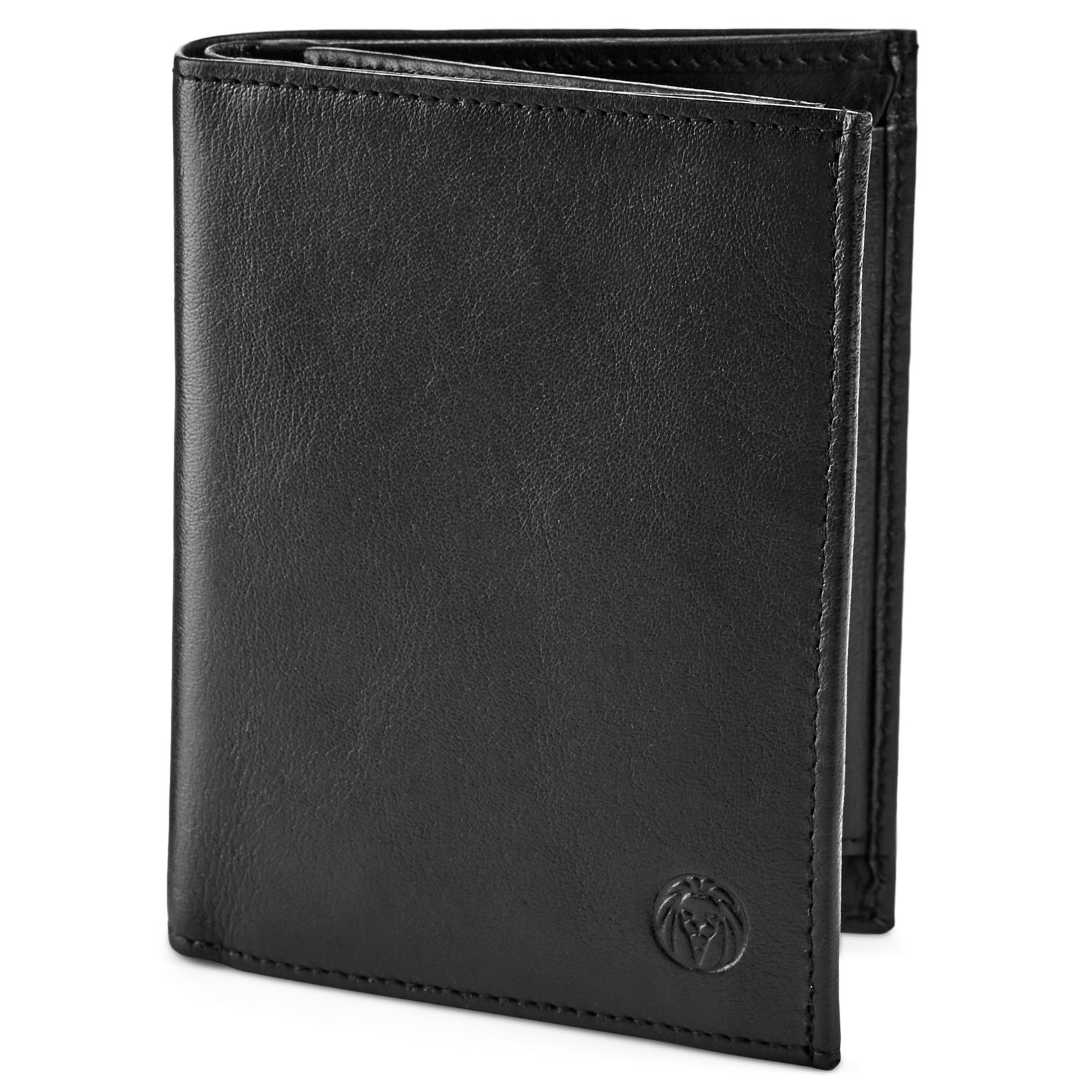 Original Schwarze Leder Geldbörse Original Schwarze Leder Geldbörse