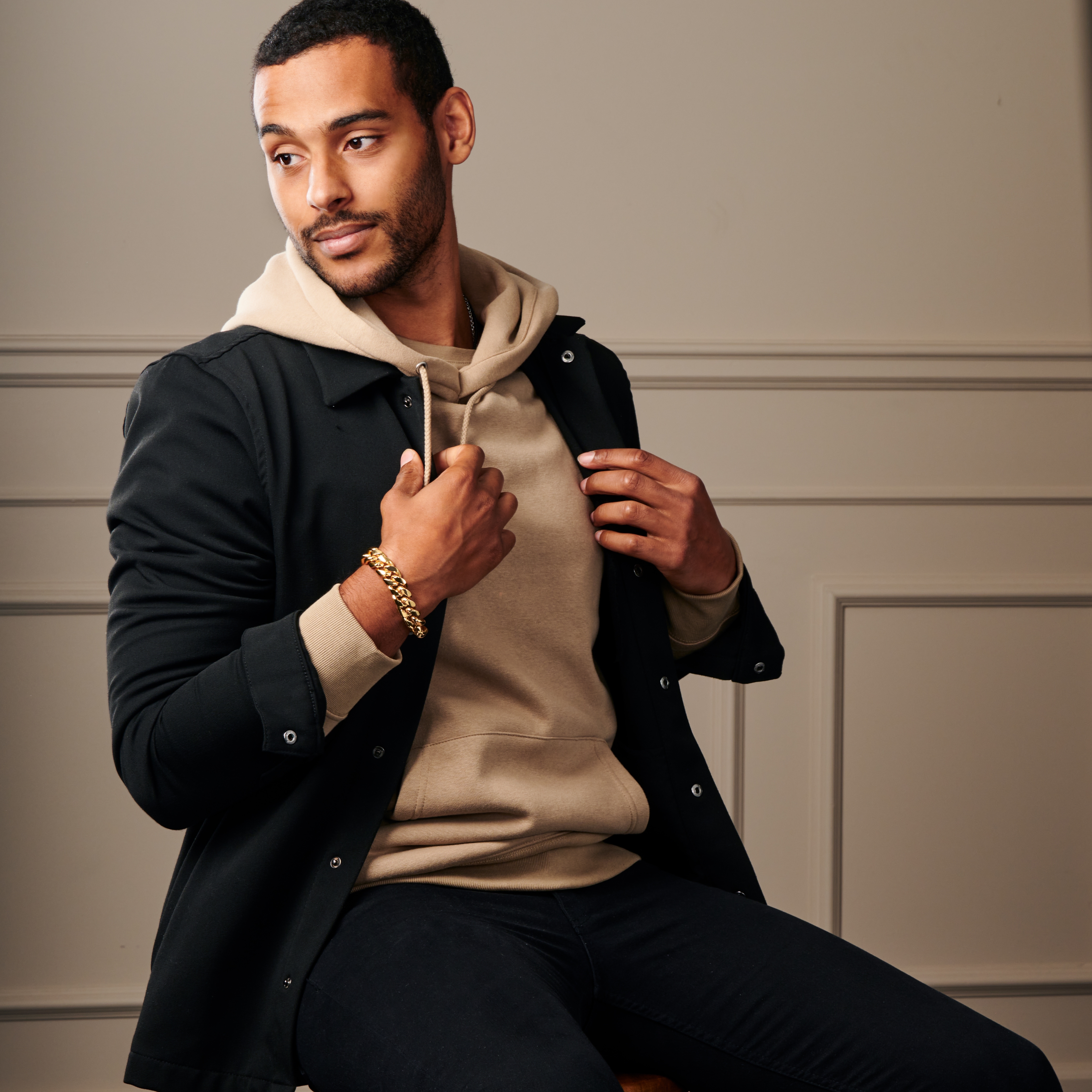 16 mm Goudkleurige Stalen Schakelarmband - 4