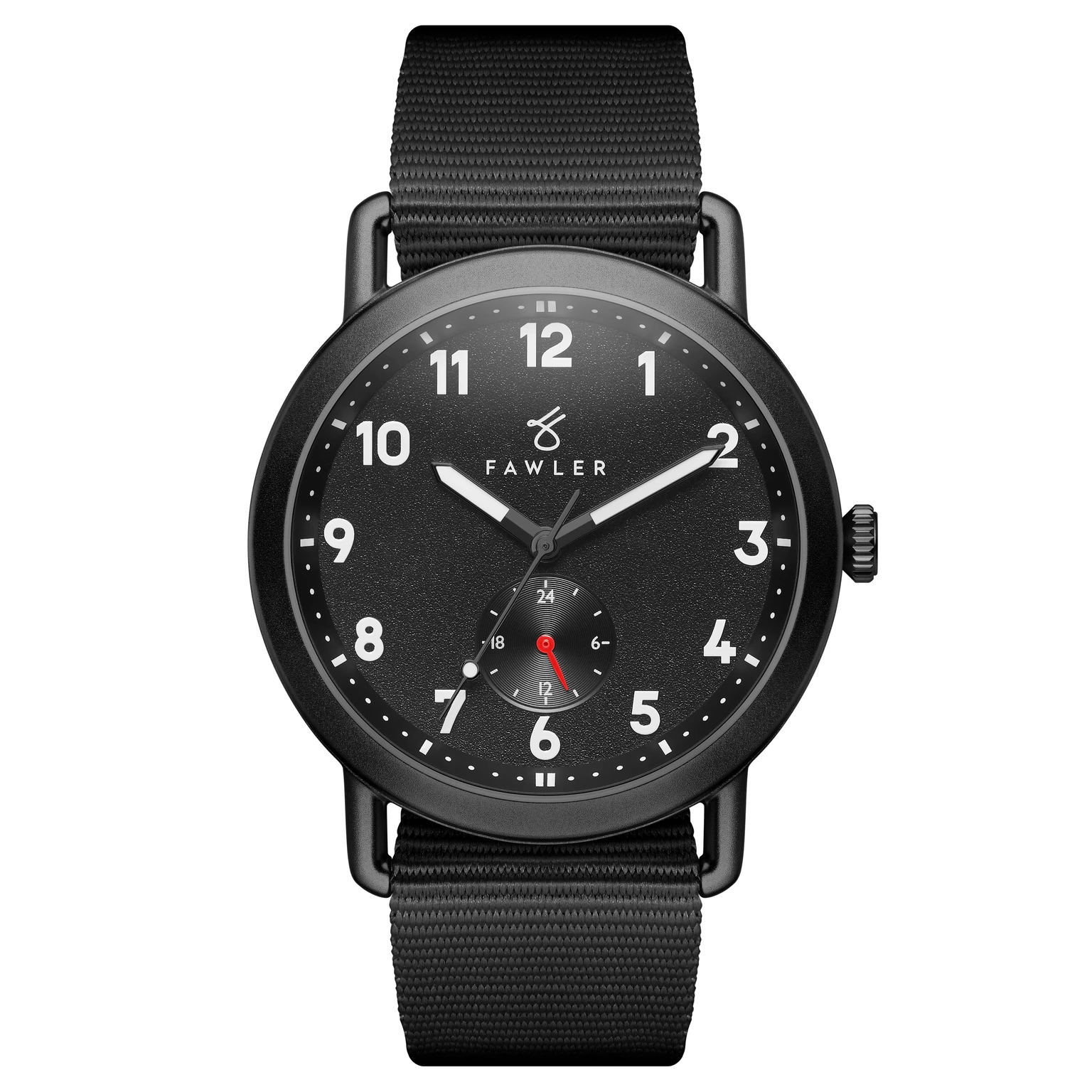 Kronos | Orologio da Outdoor nero con cinturino in nylon nero Kronos | Orologio da Outdoor nero con cinturino in nylon nero