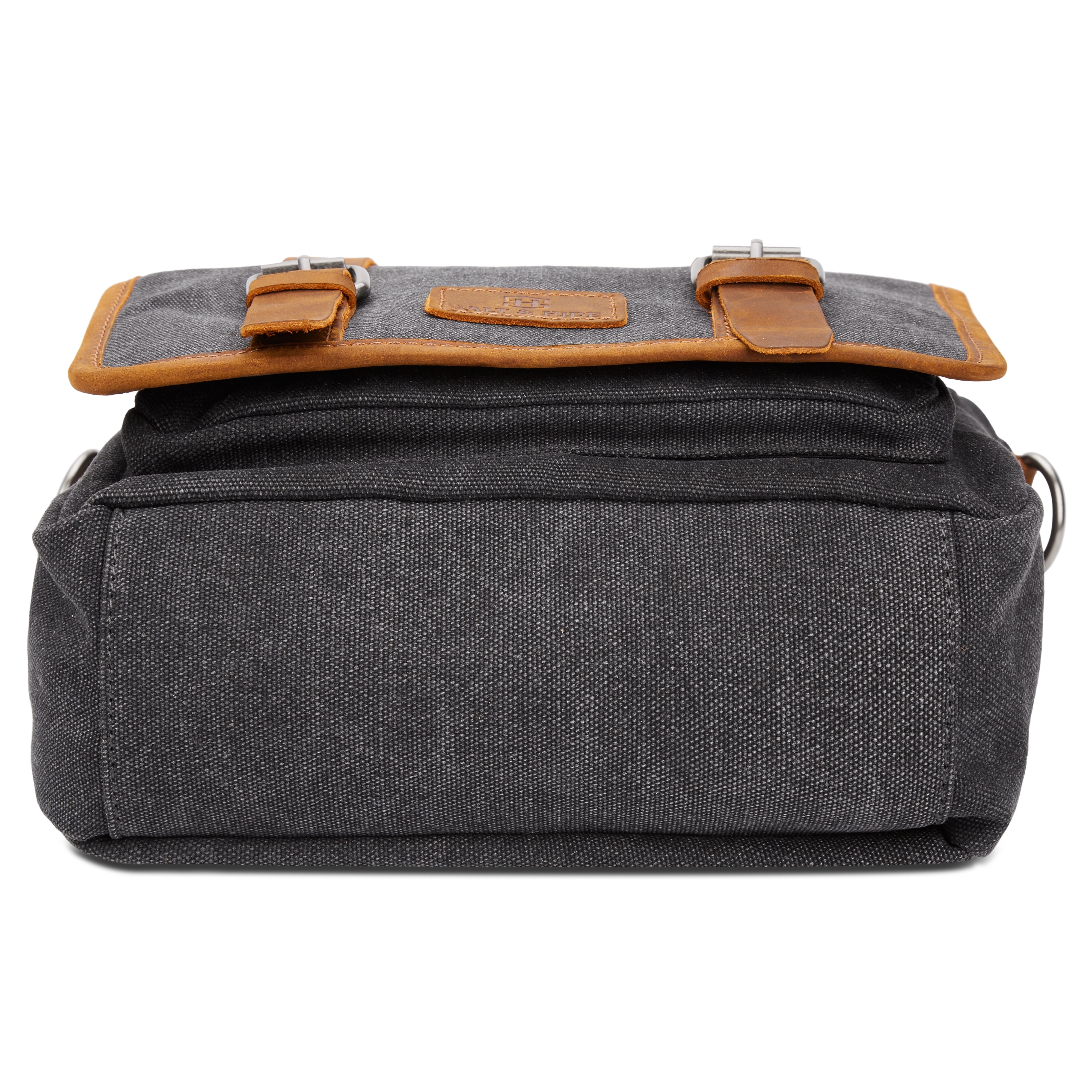 Sergio Grey & Tan Slim Messenger Bag - 4