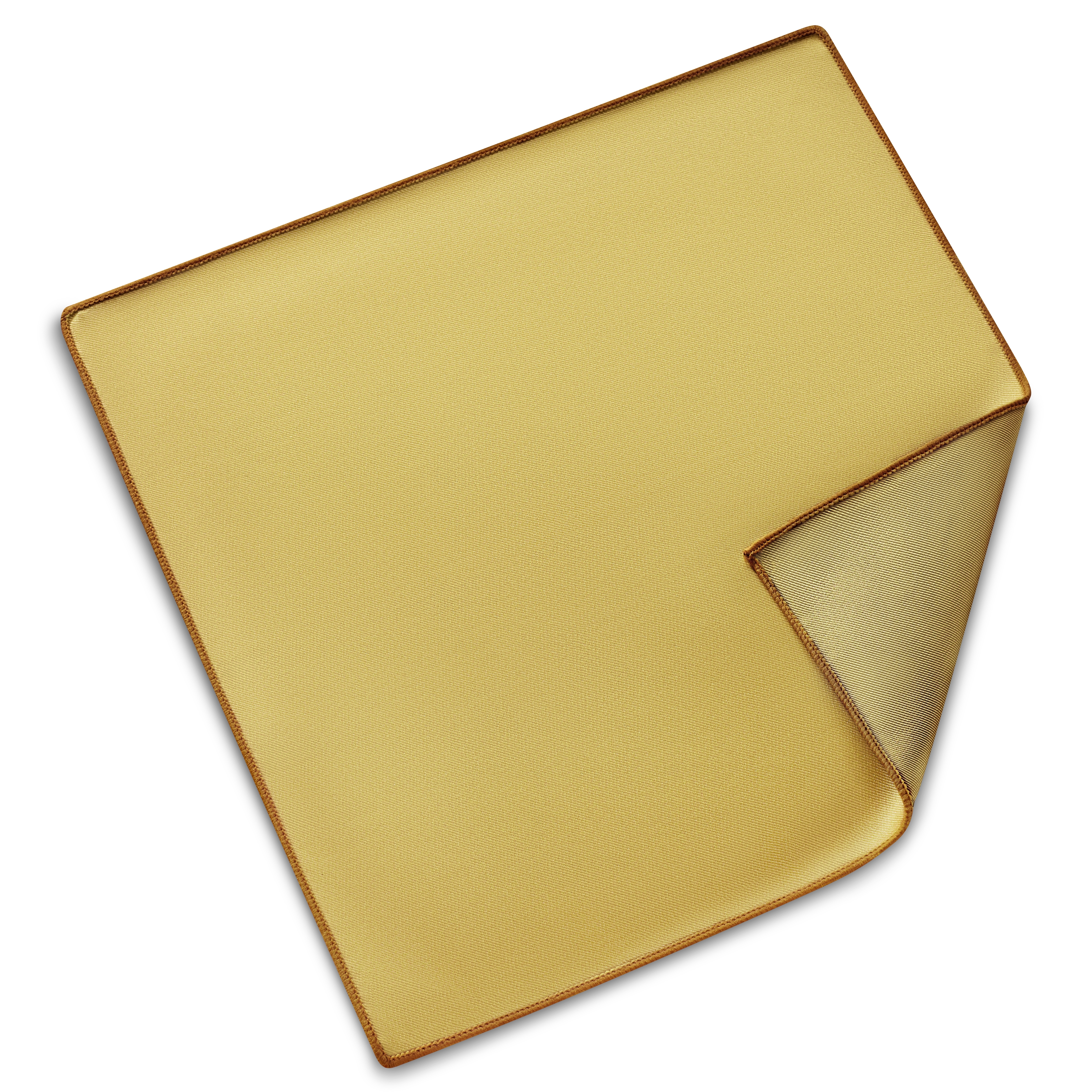 Fazzoletto da taschino satinato giallo senape - 3