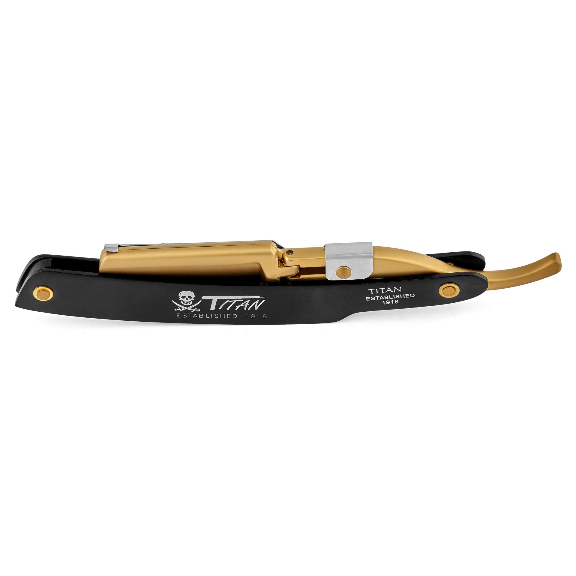 Gold-Tone Straight Razor for Disposable Blades | In stock! | Titan