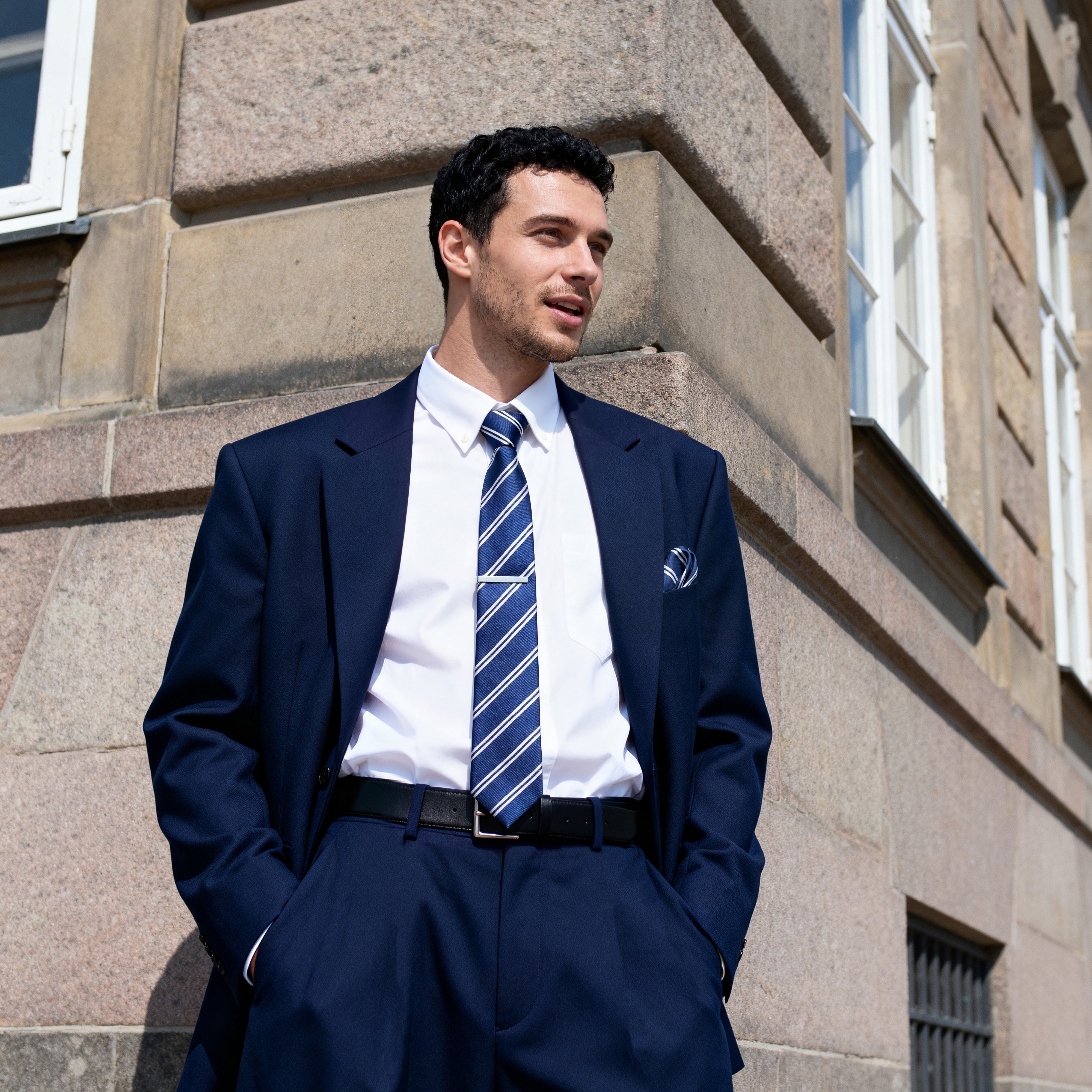 Prendedor de Gravata Prateado Polido de 4 cm - 4