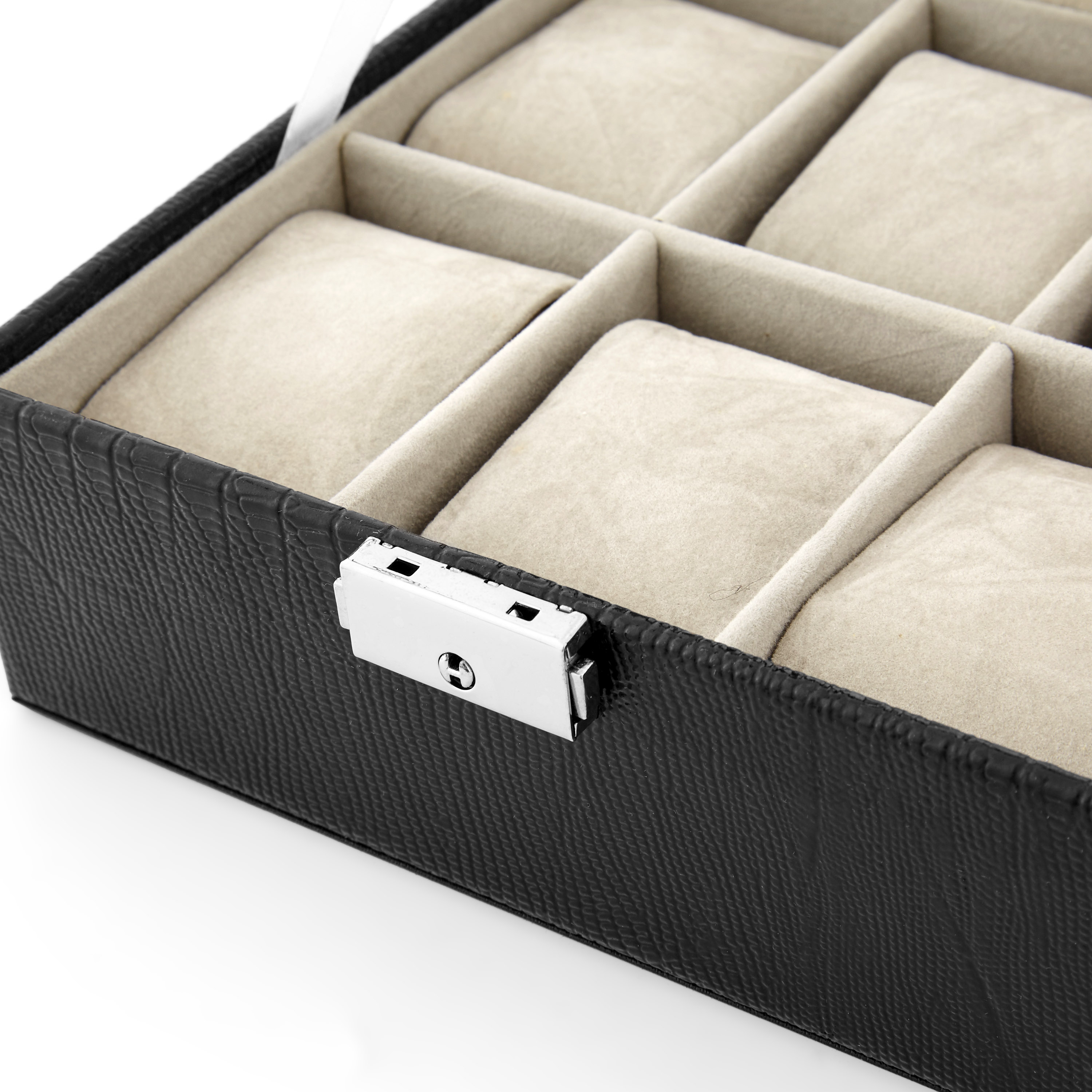 Organiser Ρολογιών με Μαύρο Snakeskin - 6 Ρολόγια - 3