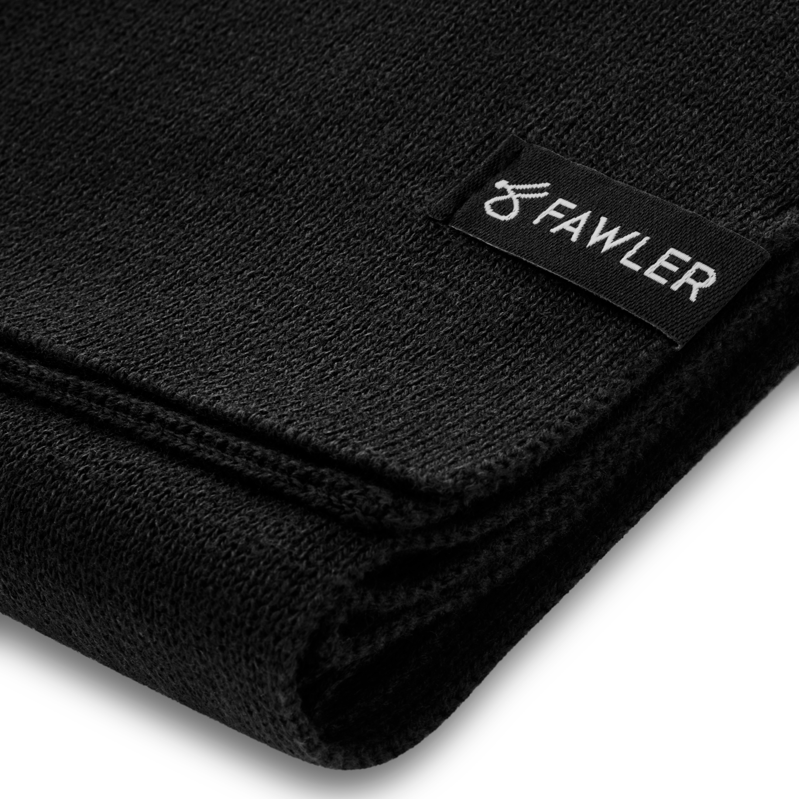 Kyler Kite | Halsduk i ekologisk bomull, svart - 3